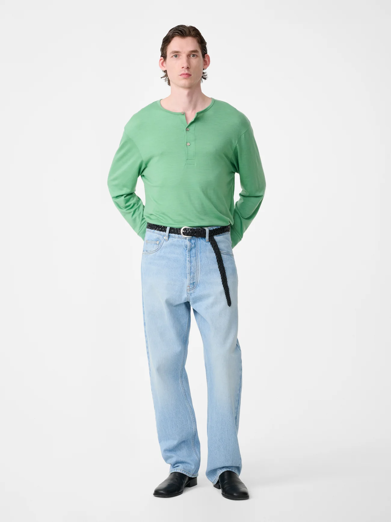 Kuyto Long Sleeve Jersey in Apple - Image 3