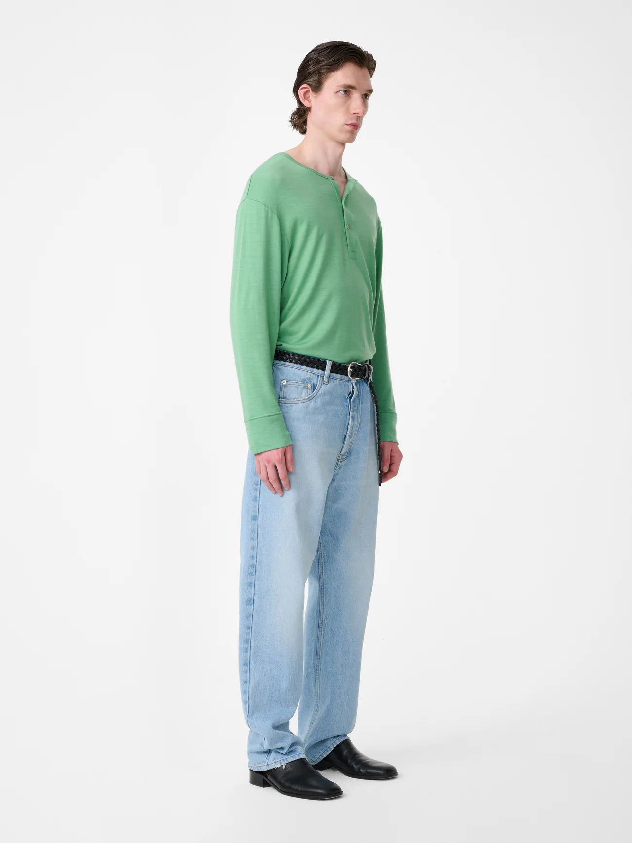 Kuyto Long Sleeve Jersey in Apple - Image 4