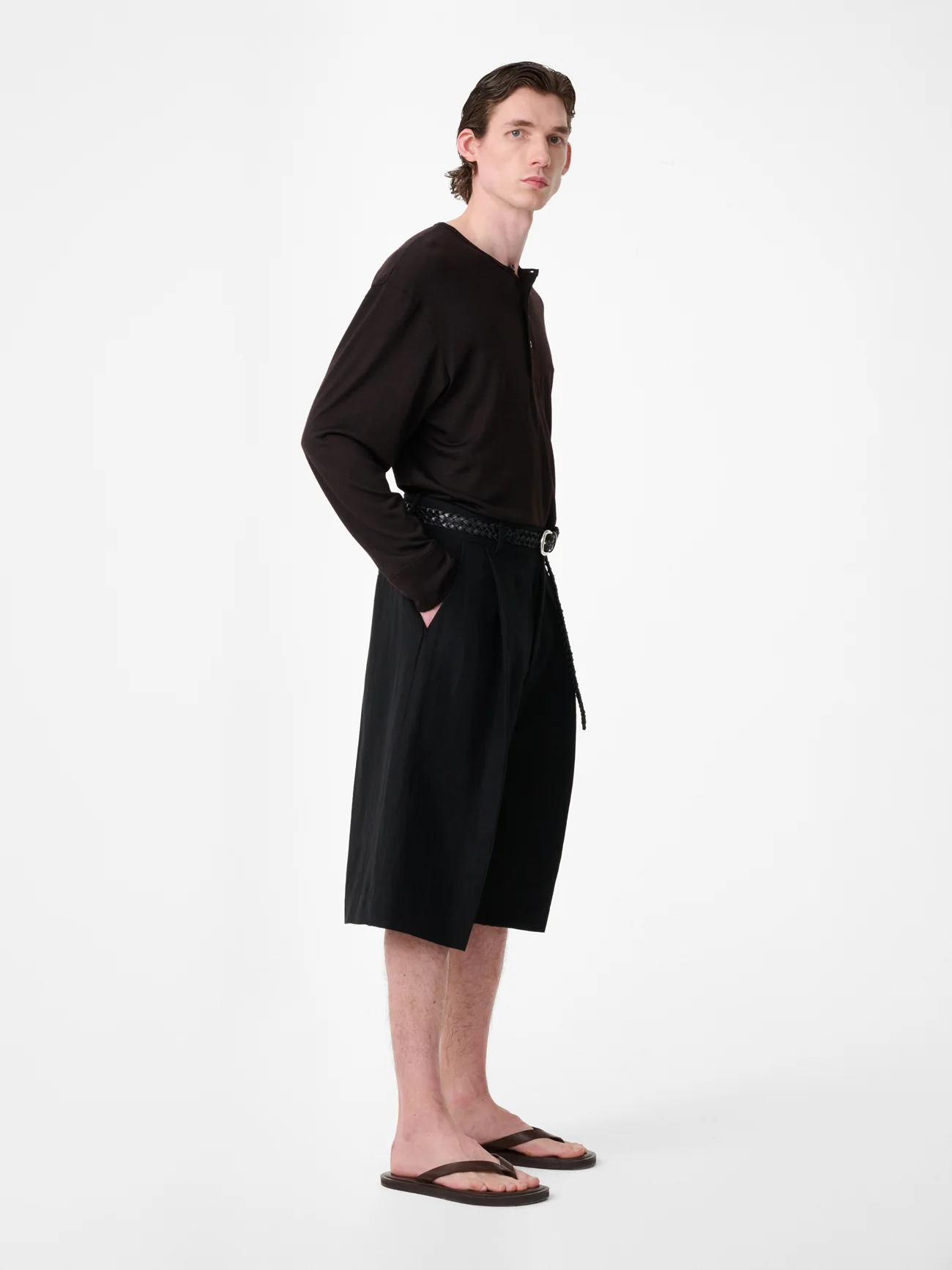 Kuyto Long Sleeve Jersey in Black Grape - Image 3