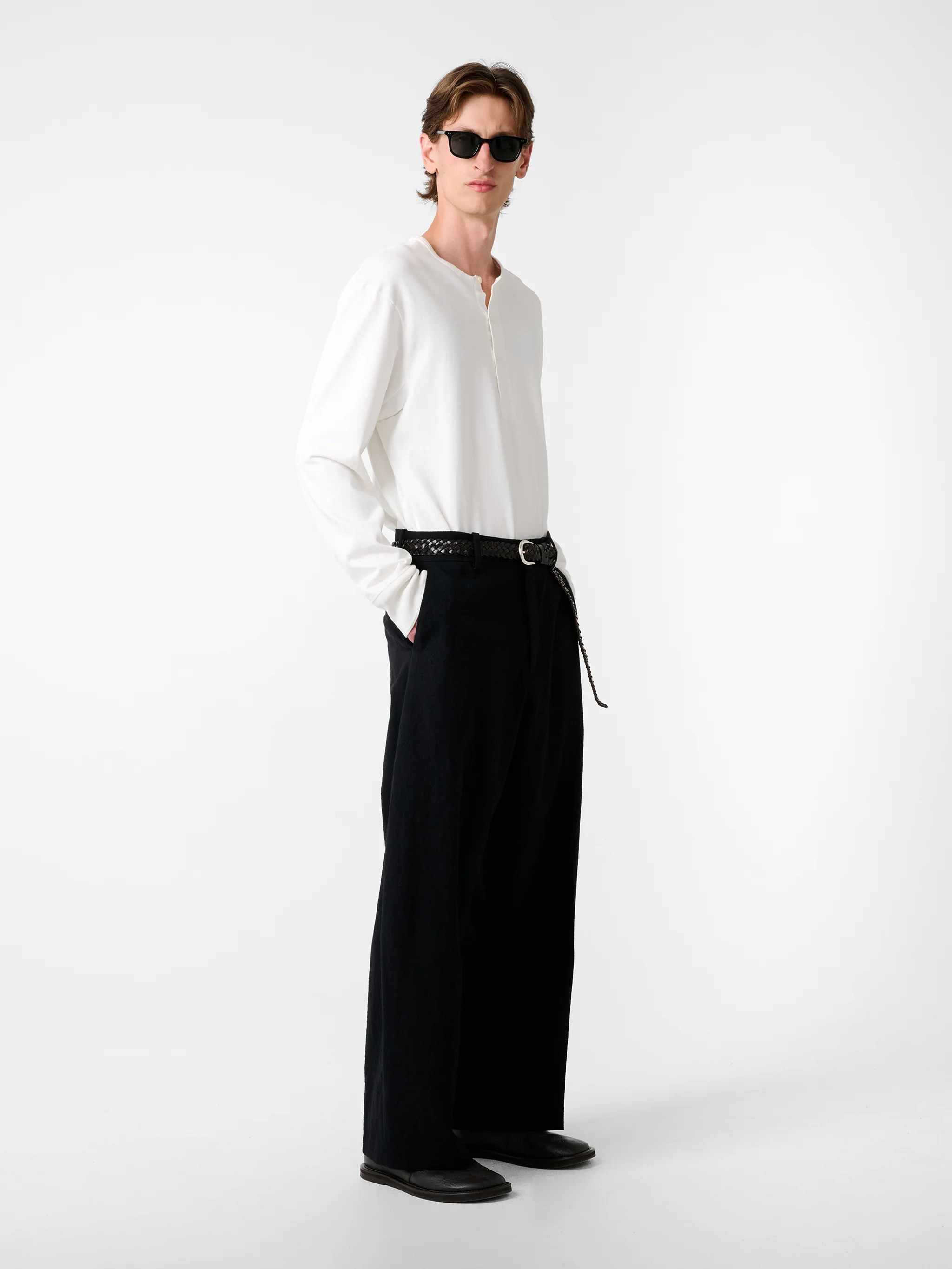 Kuyto Long Sleeve Jersey in Parchment - Image 3