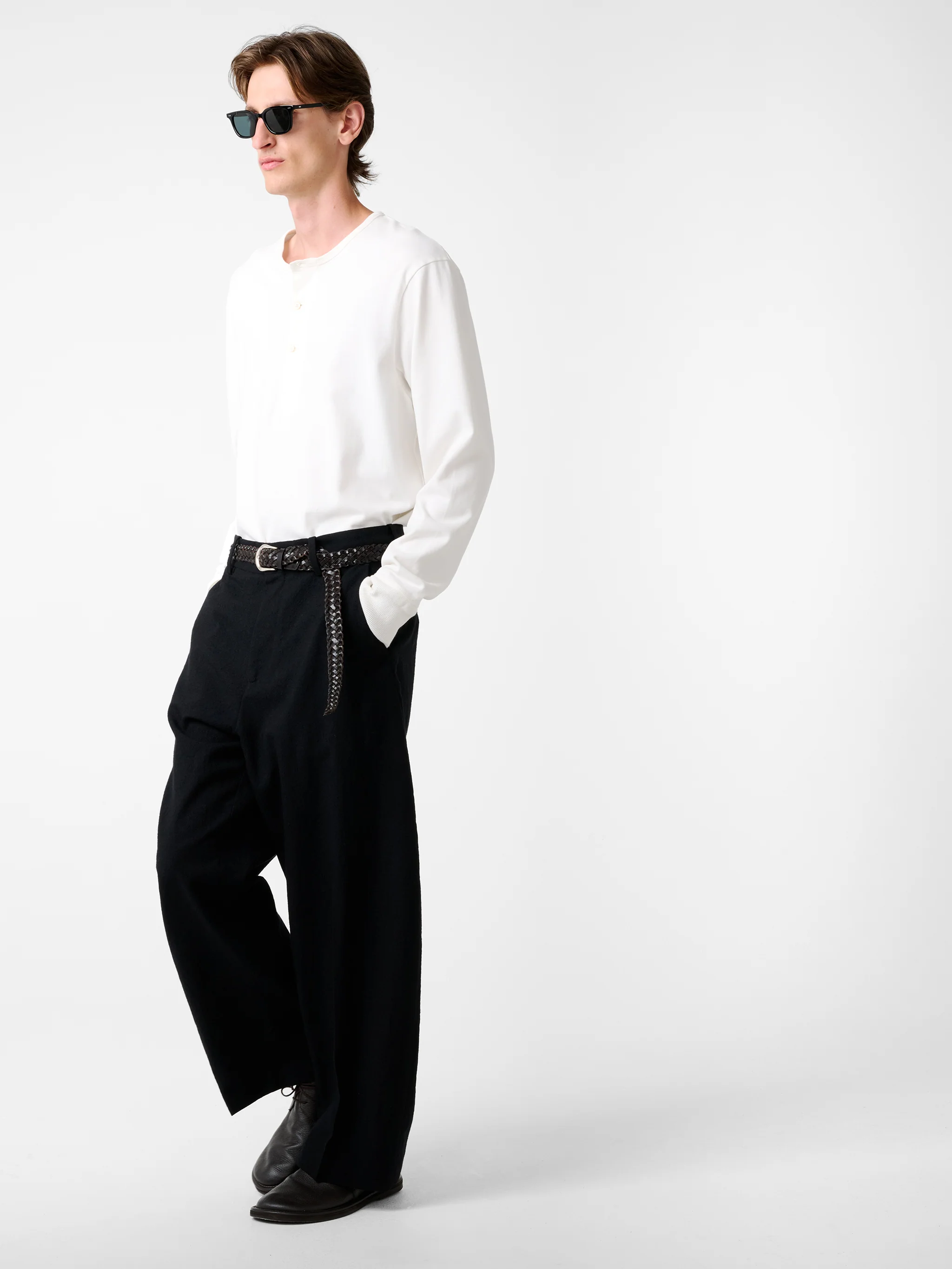 Kuyto Long Sleeve Jersey in Parchment - Image 5