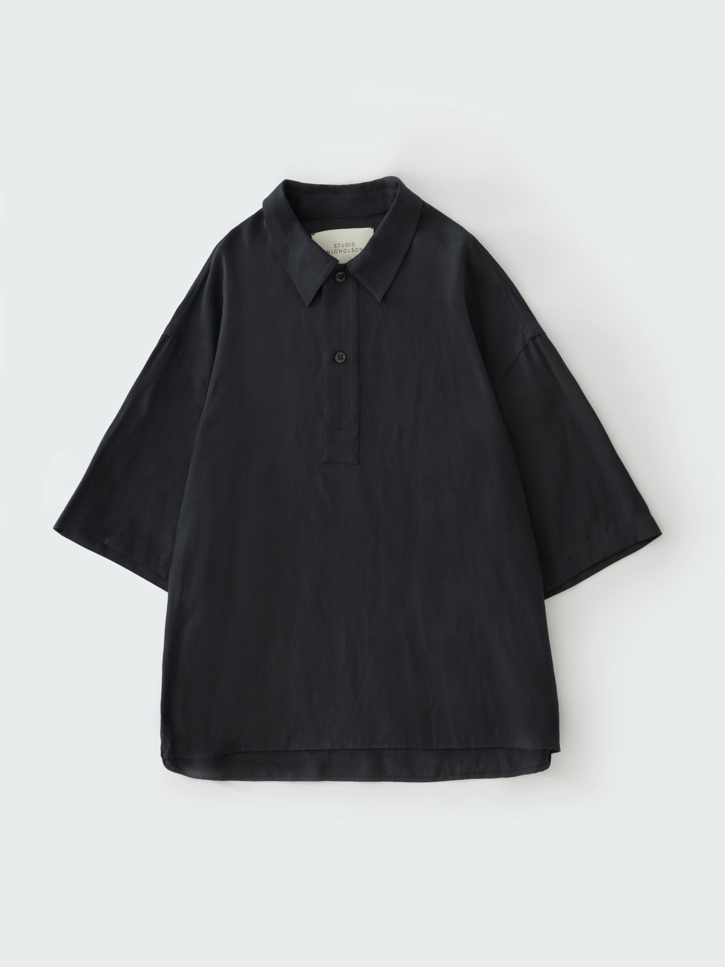 Lemmer Short Sleeve Linen Polo in Darkest Navy - Image 6