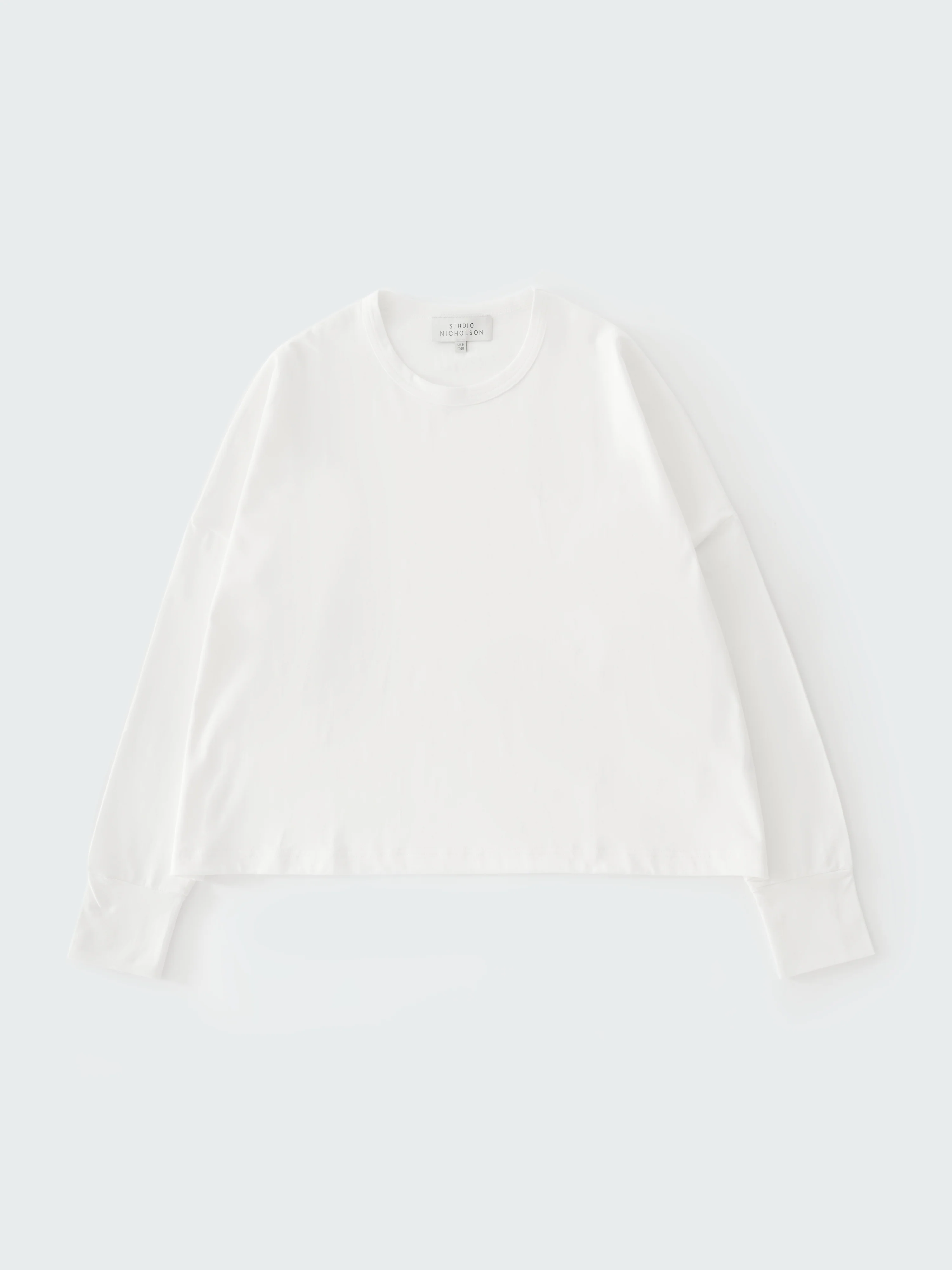 Loop Long Sleeve T-Shirt in Optic White - Image 5