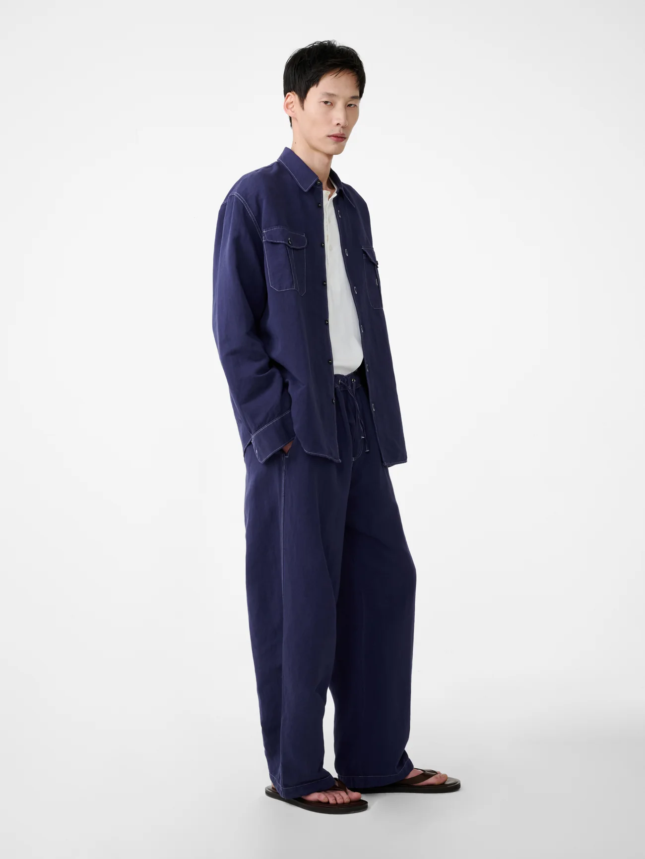 Louro Shirt in Indigo - Image 5