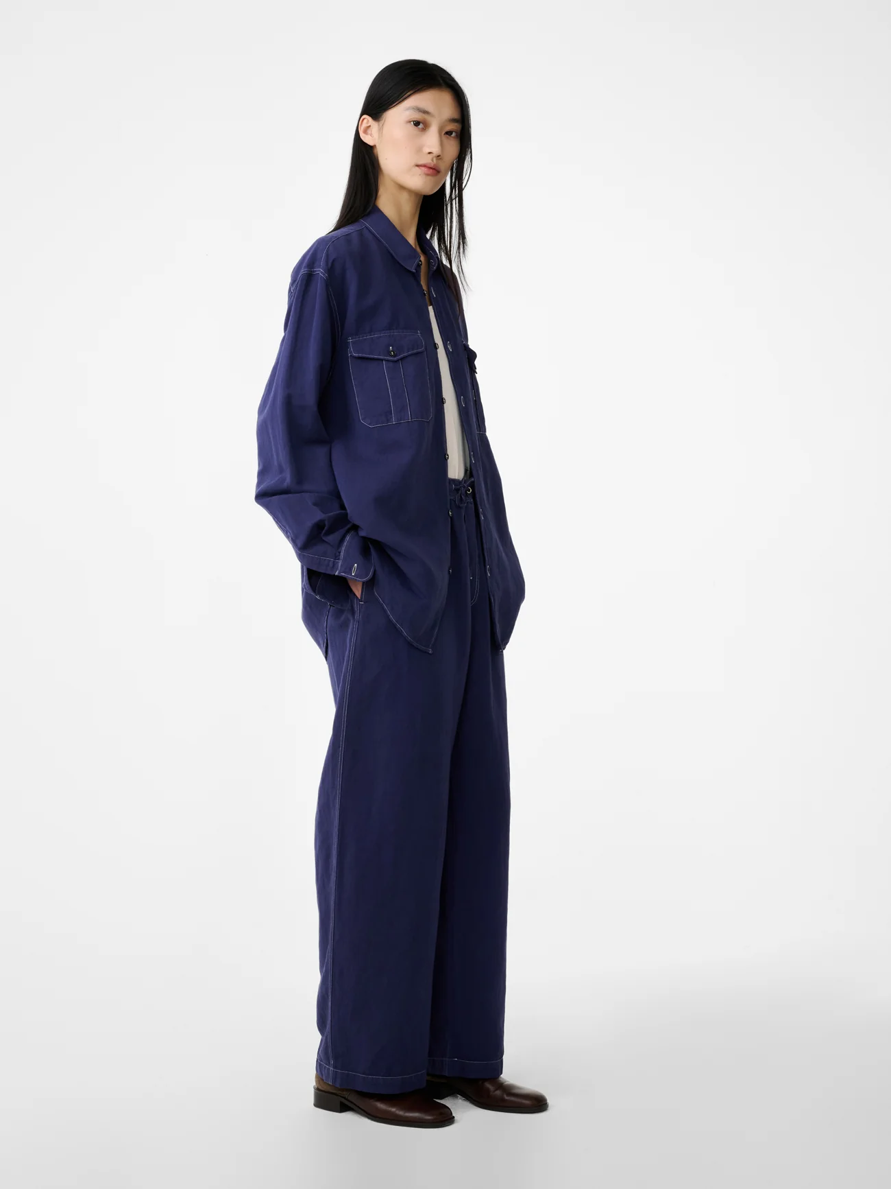 Louro Shirt in Indigo - Image 6