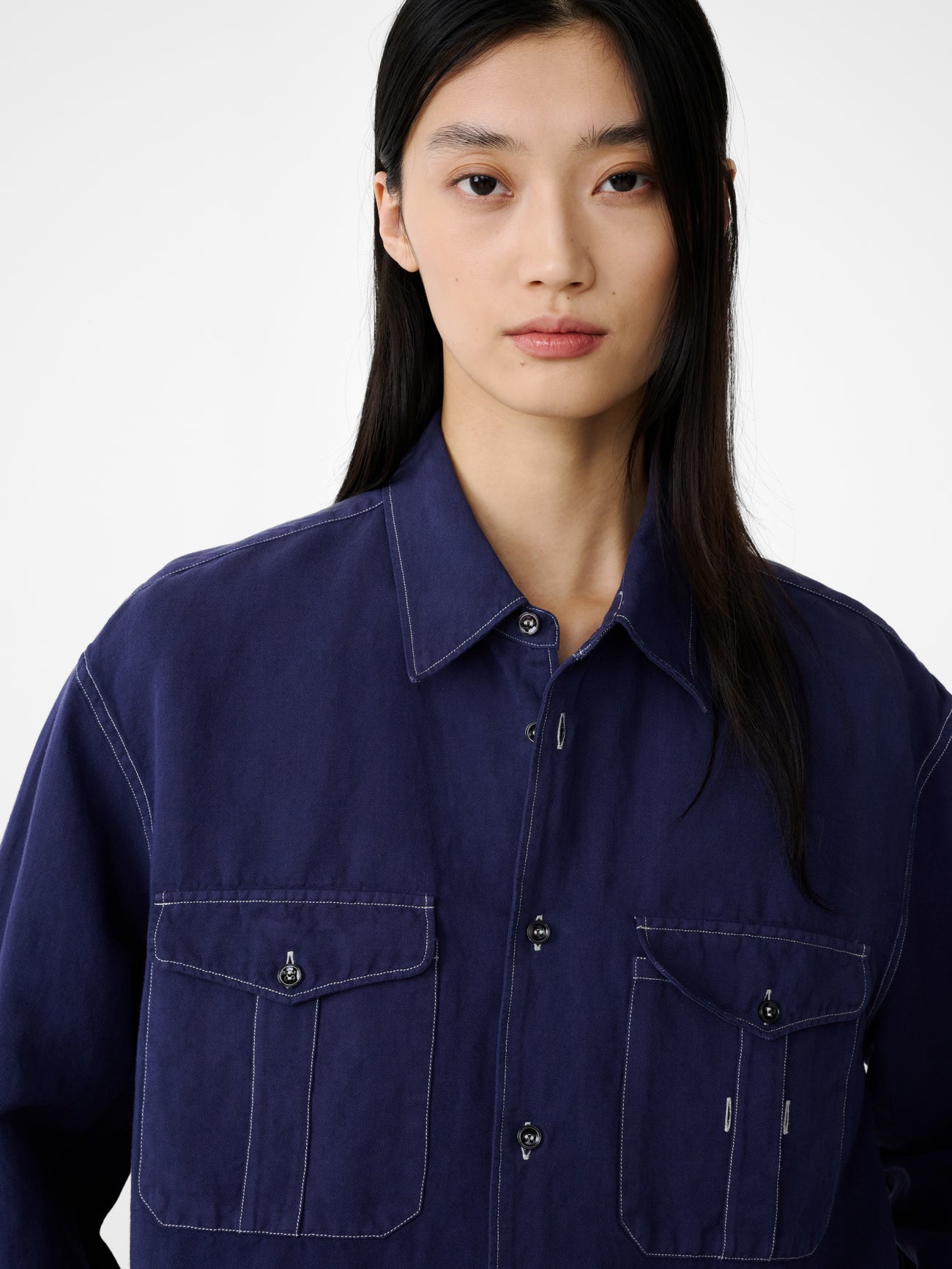 Louro Shirt in Indigo - Image 8
