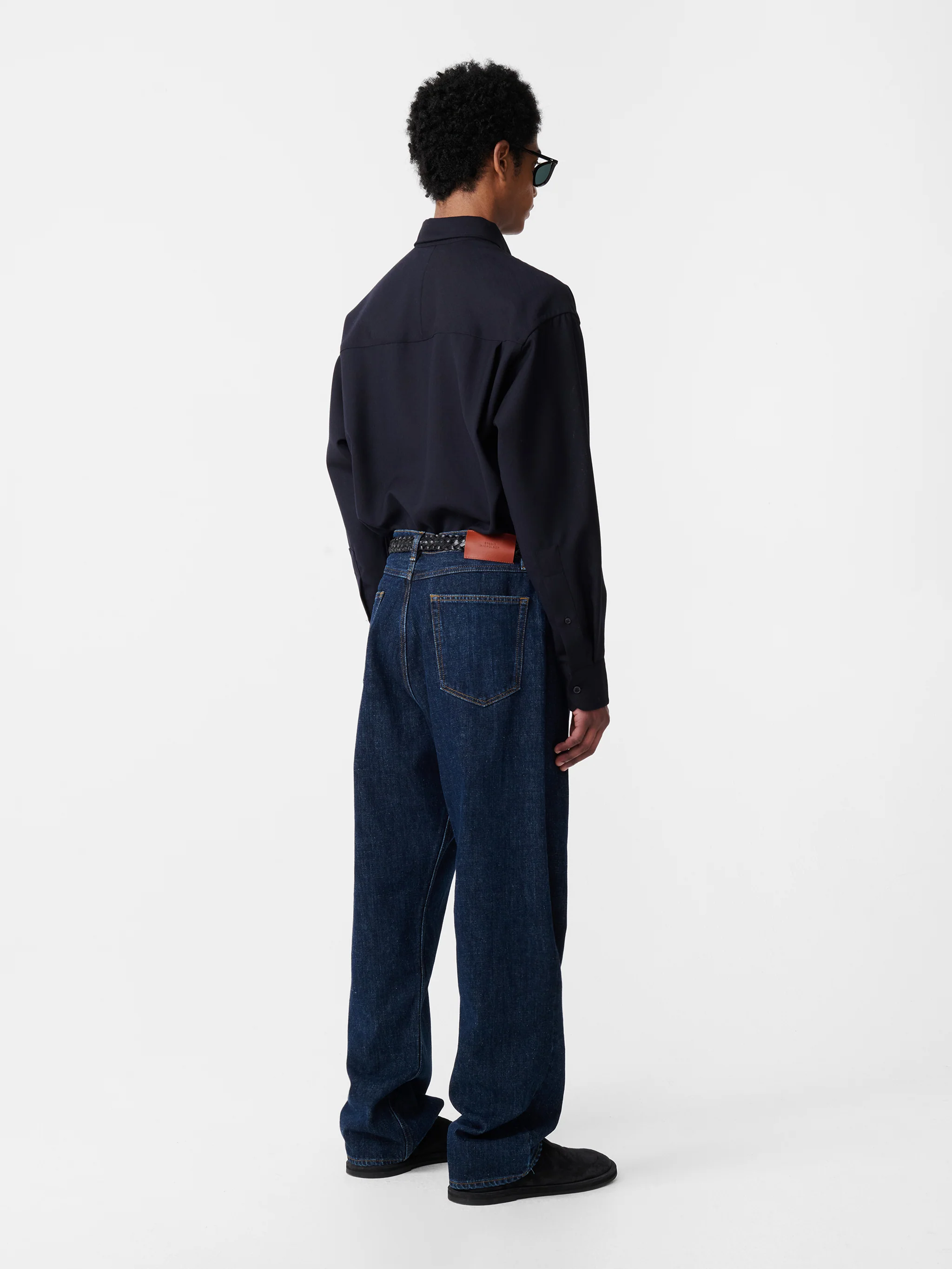 Marylebone Straight Leg Denim Pant in Indigo Light Wash - Image 10
