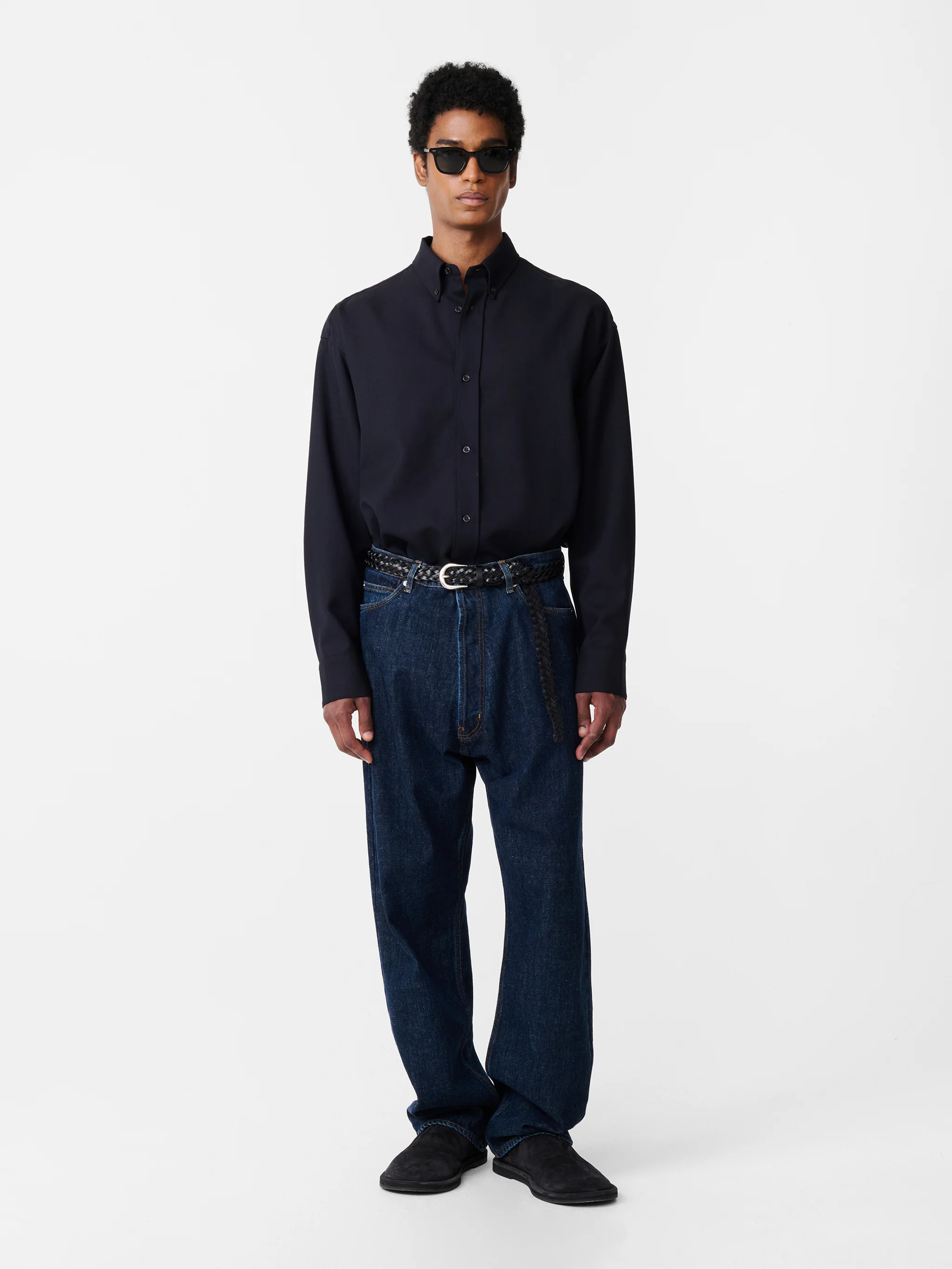 Marylebone Straight Leg Denim Pant in Indigo Light Wash - Image 9
