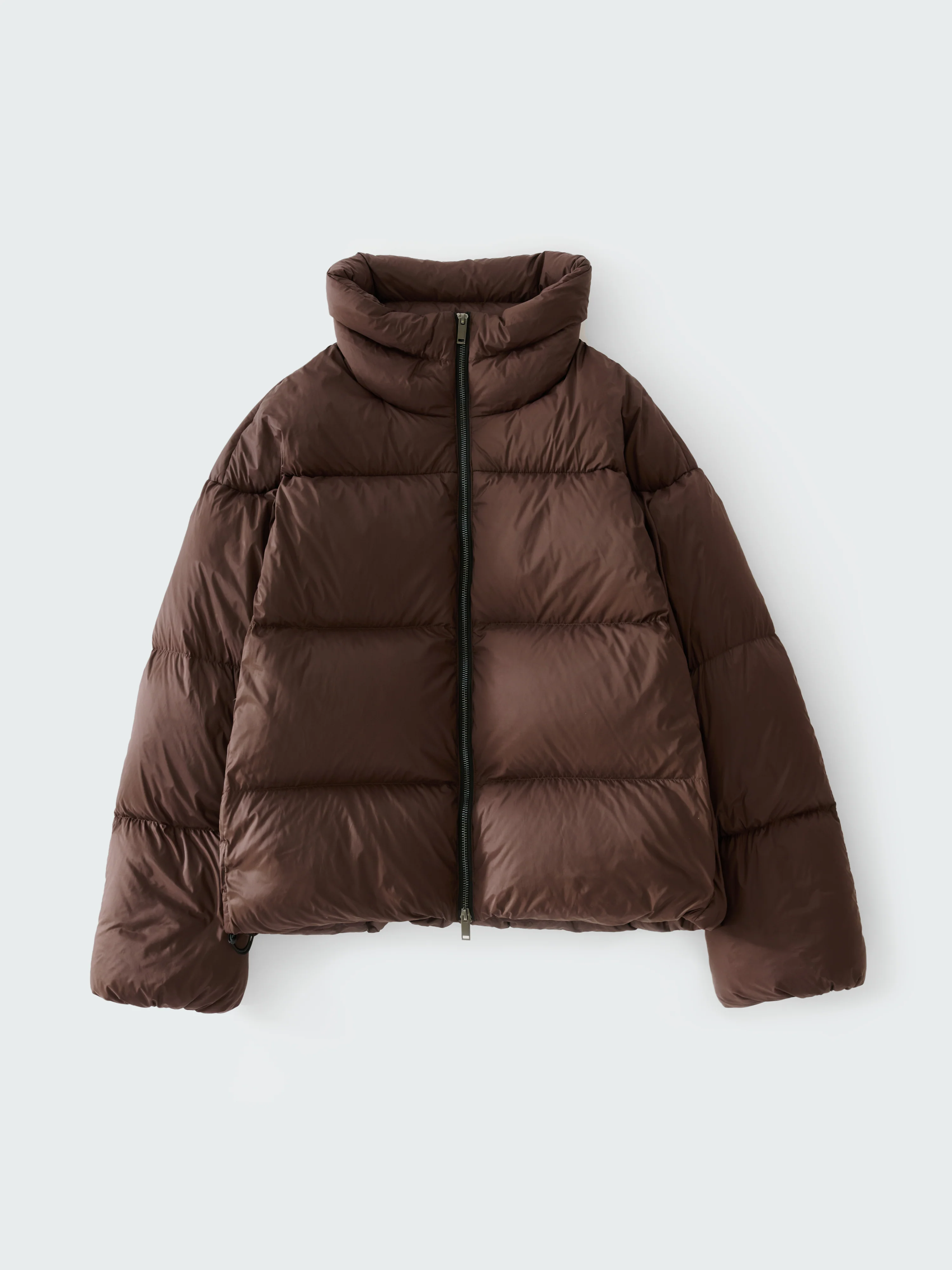 Massey Puffer Jacket in Chocolate Brown - Image 9
