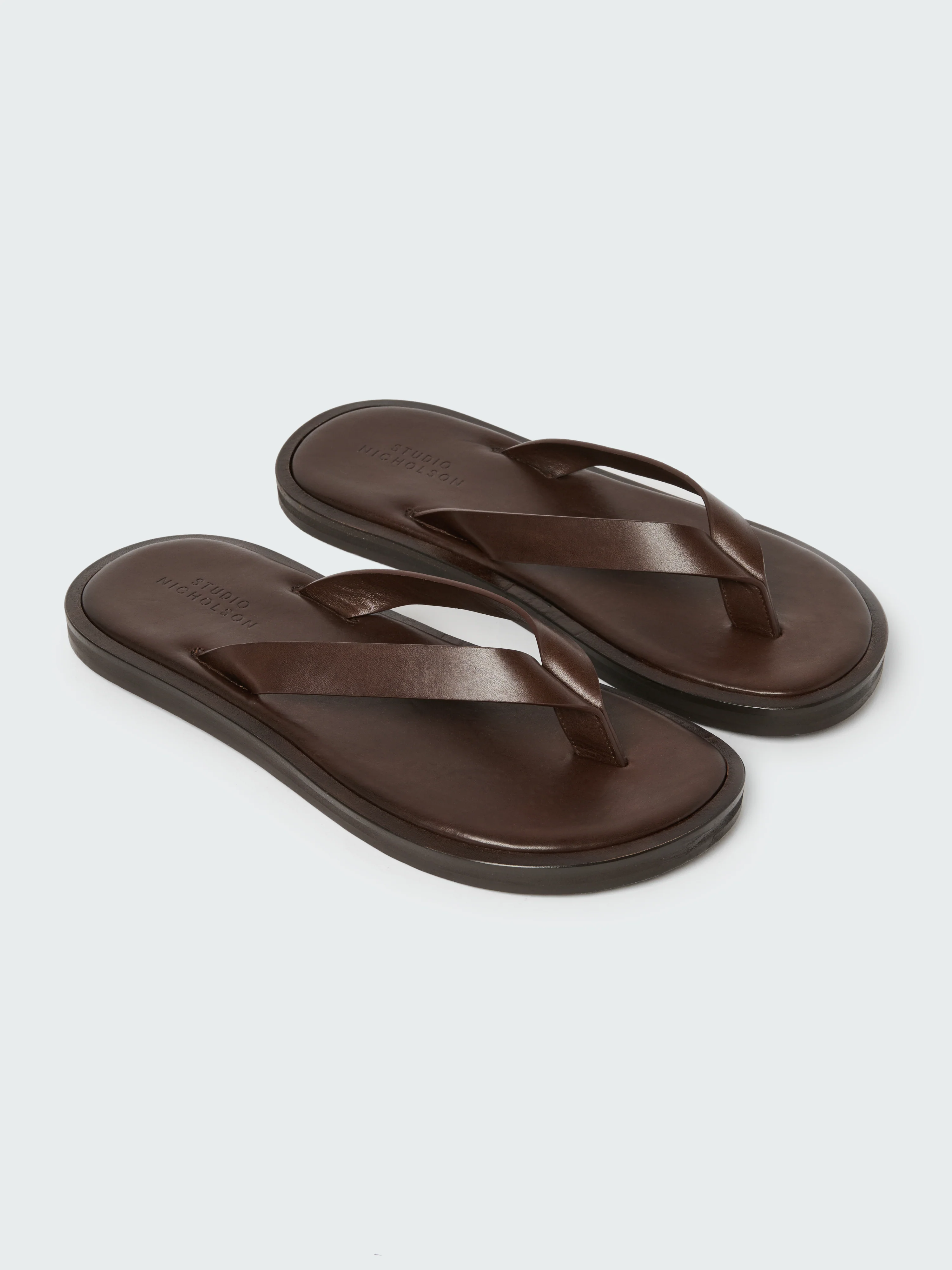 Men's Curren Leather Sandal in Cocoa - Image 4