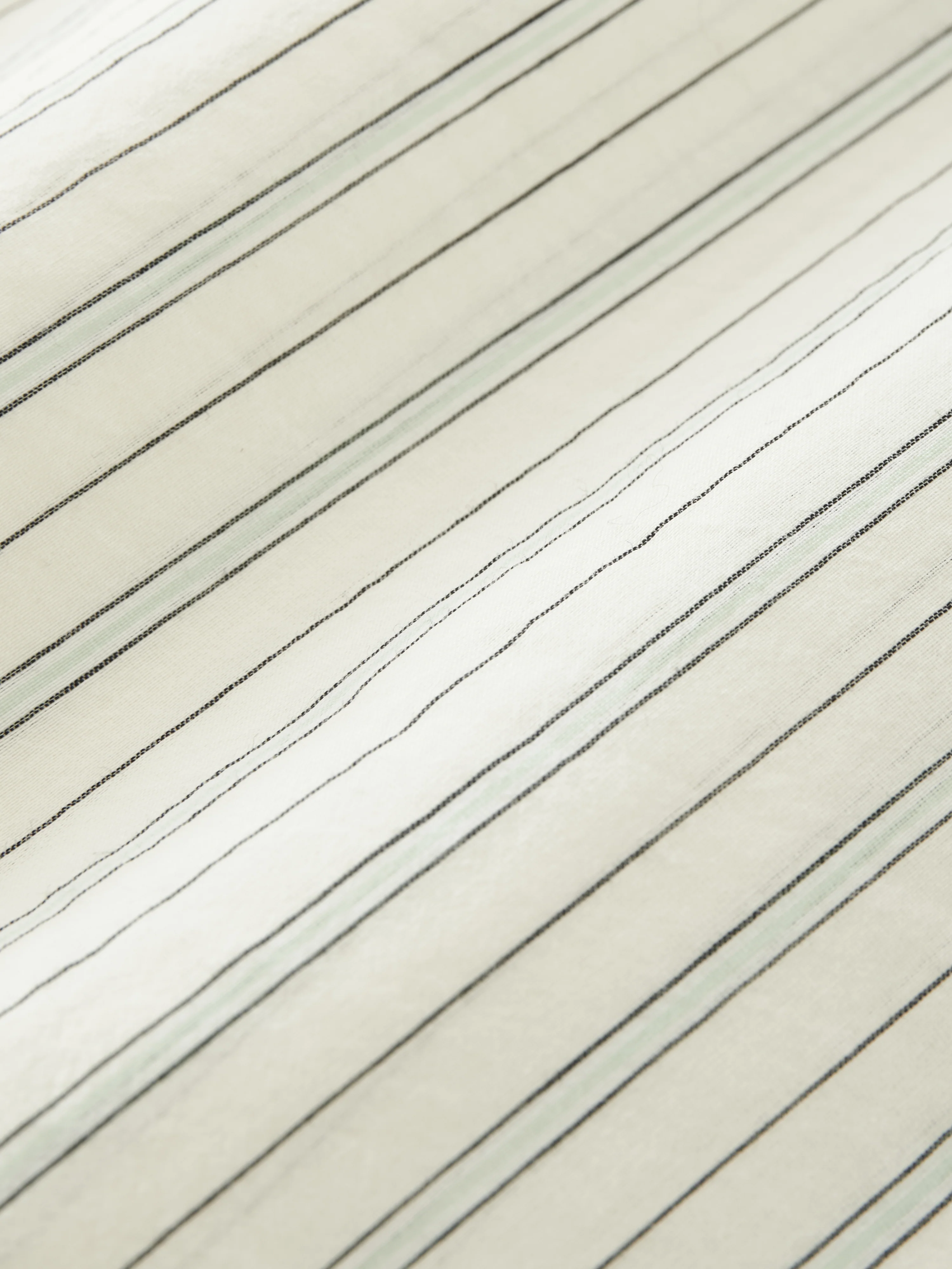 Merle Short Sleeve Shirt in Parchment Stripe - Image 6