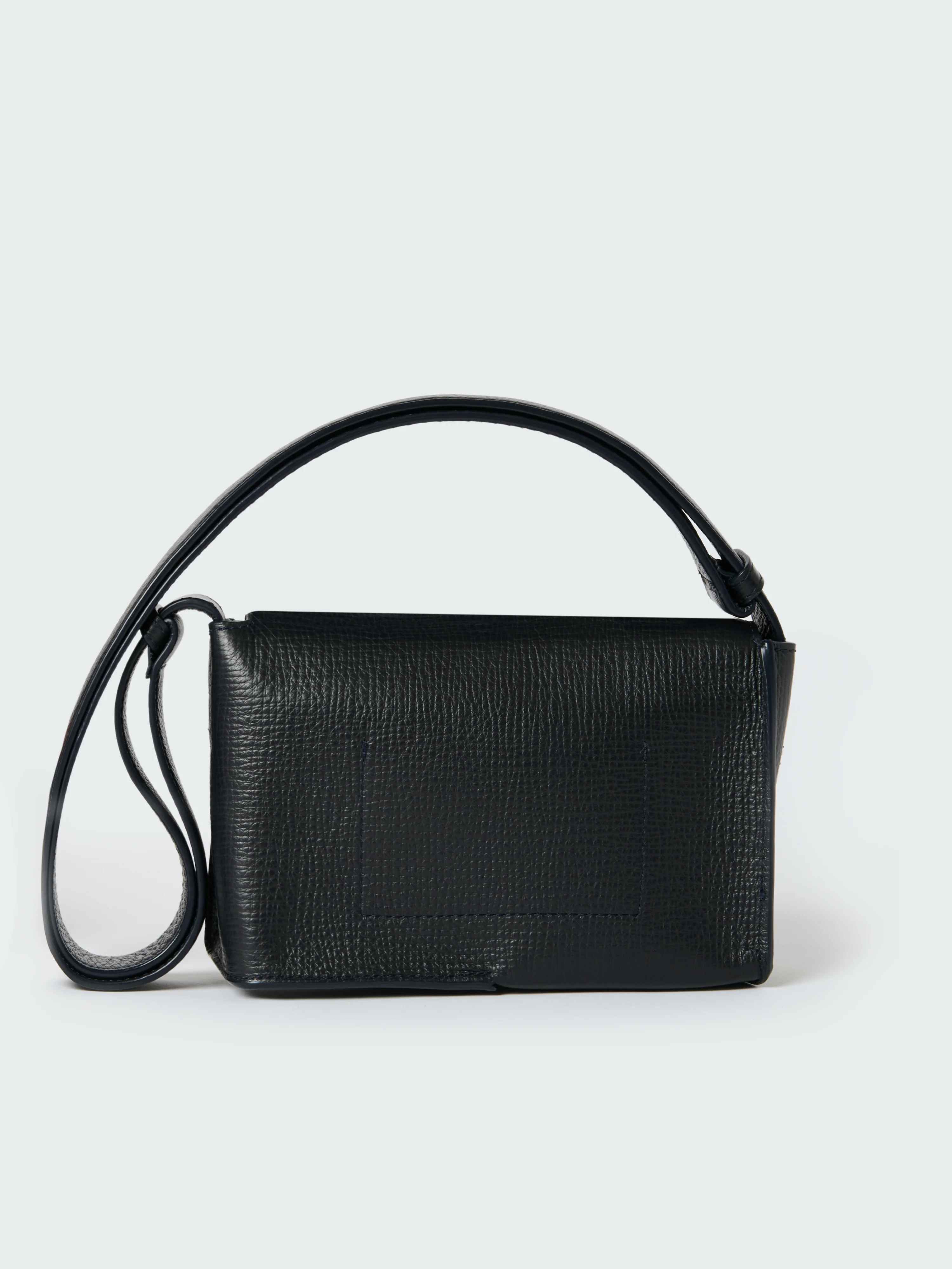 Meshi Mini Leather Bag in Darkest Navy - Image 6