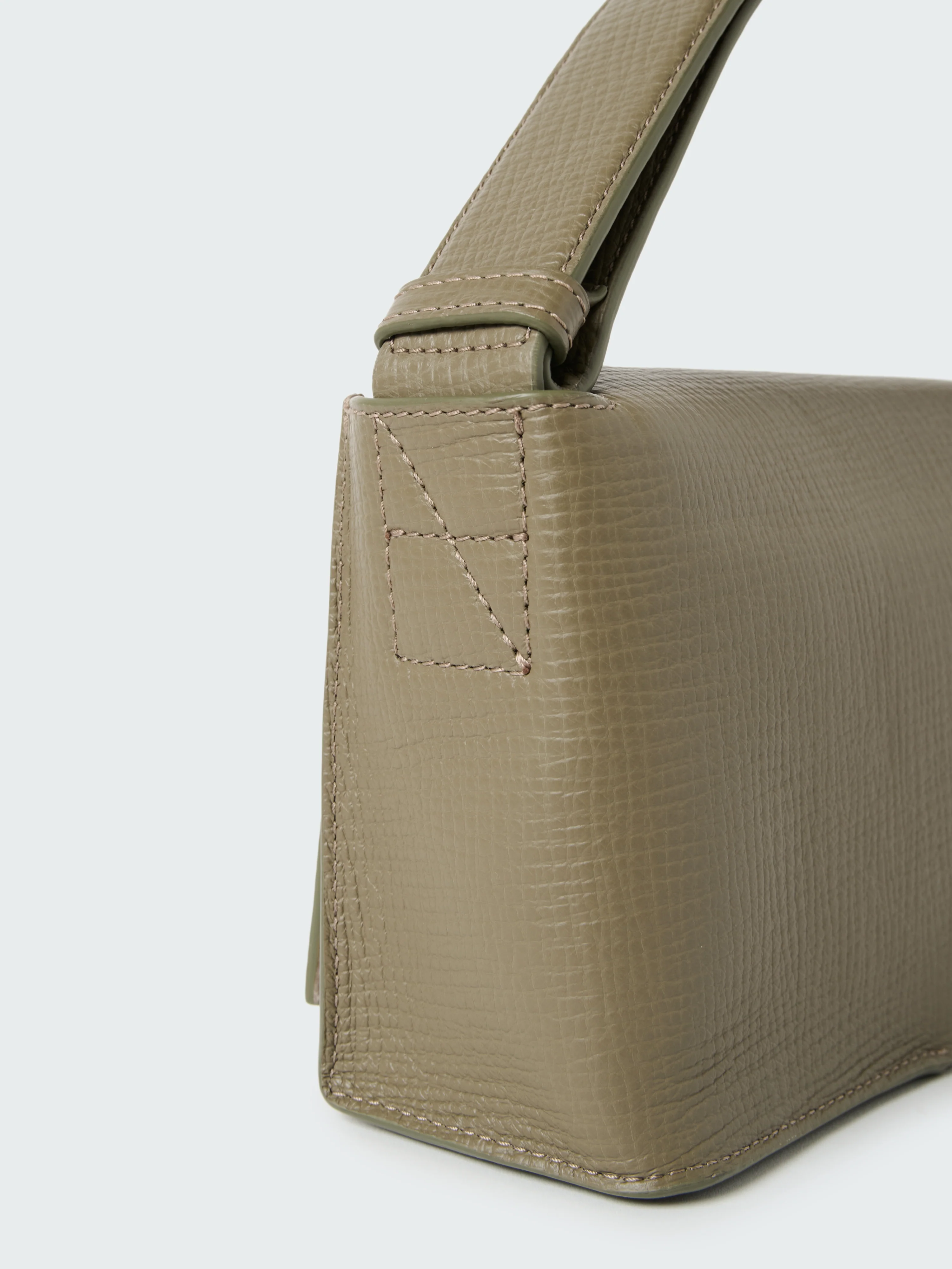 Meshi Mini Leather Bag in Elephant - Image 6