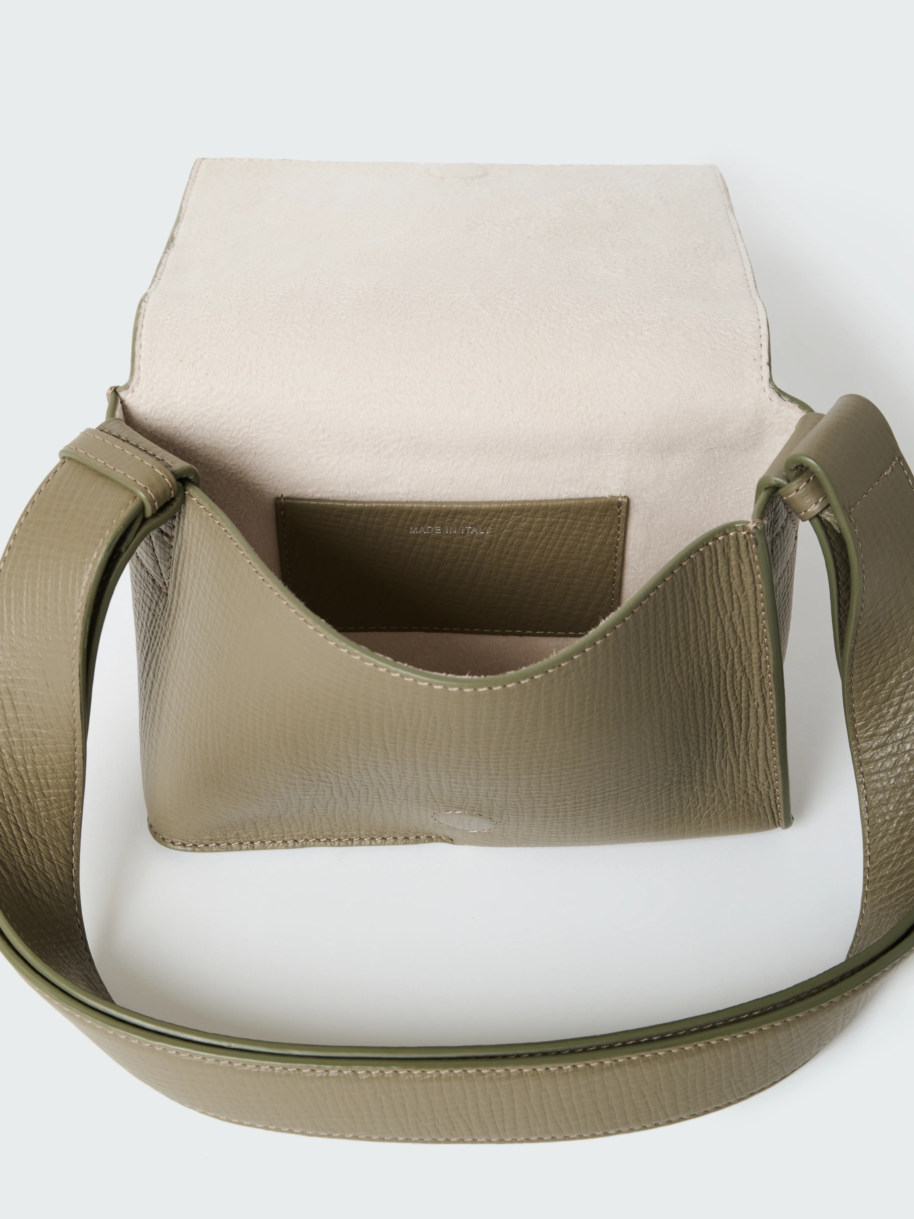 Meshi Mini Leather Bag in Elephant - Image 8