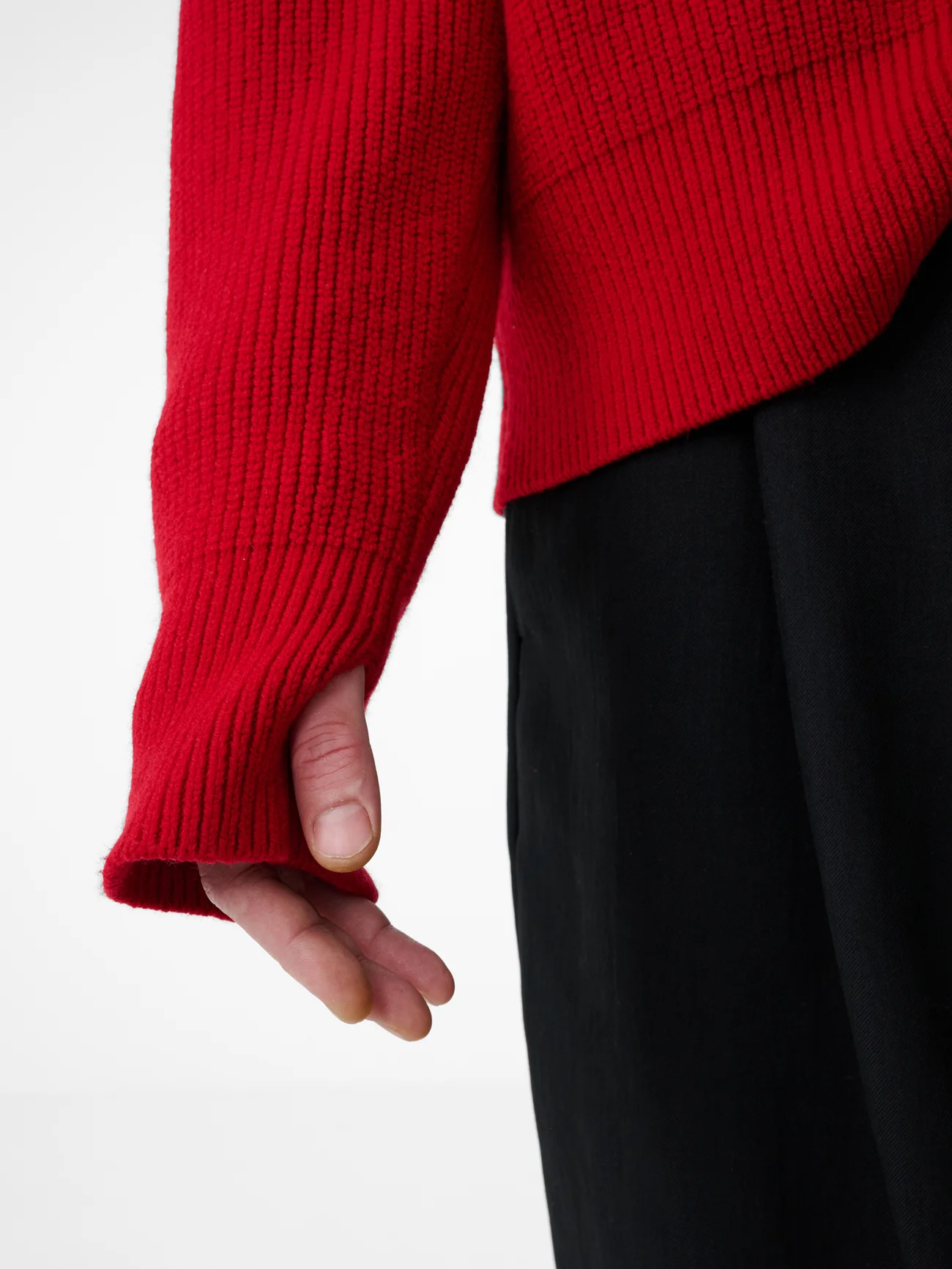 Nash Knit Polo in Crimson - Image 12
