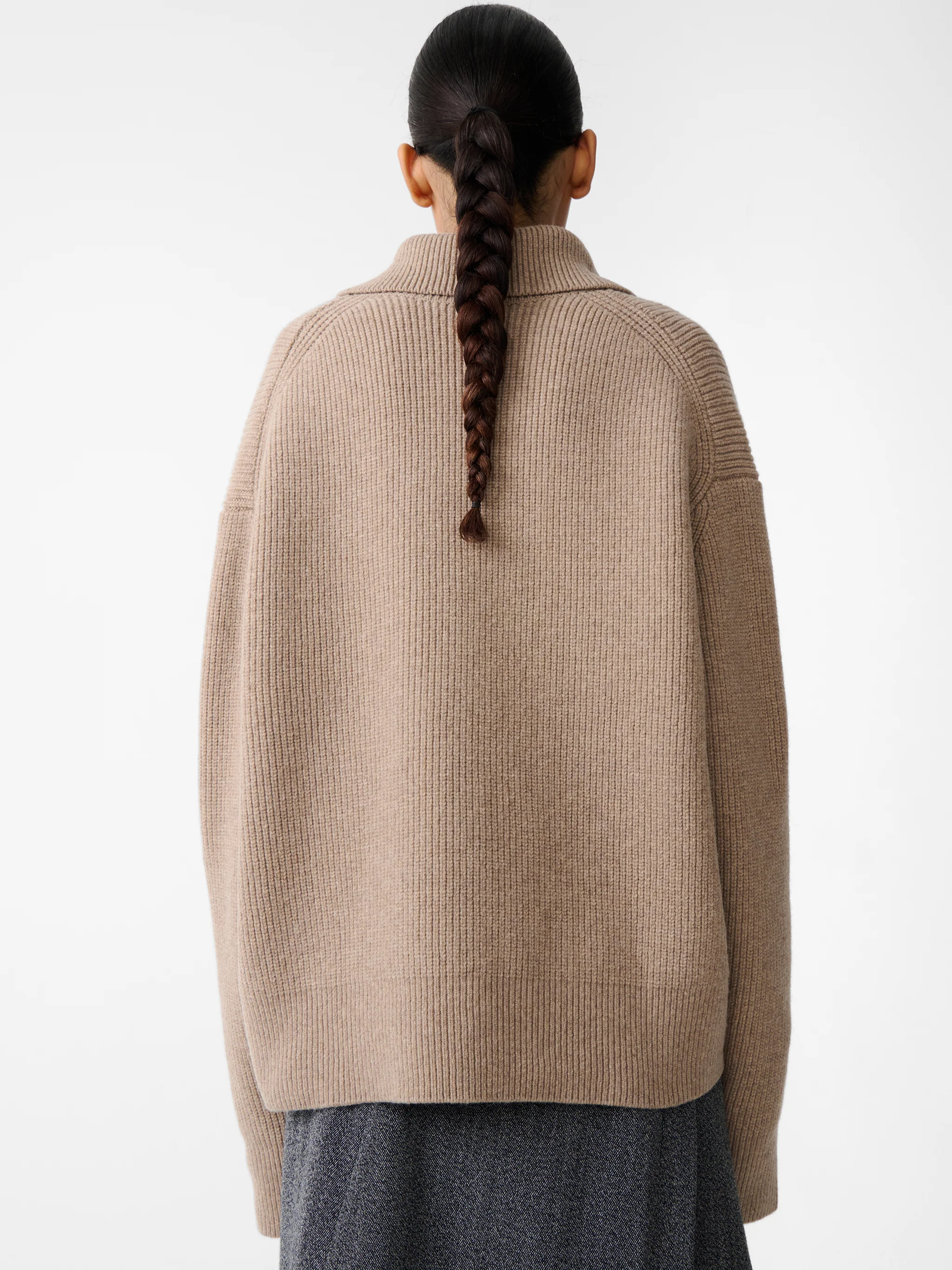 Nash Knit Polo in Oatmeal - Image 6