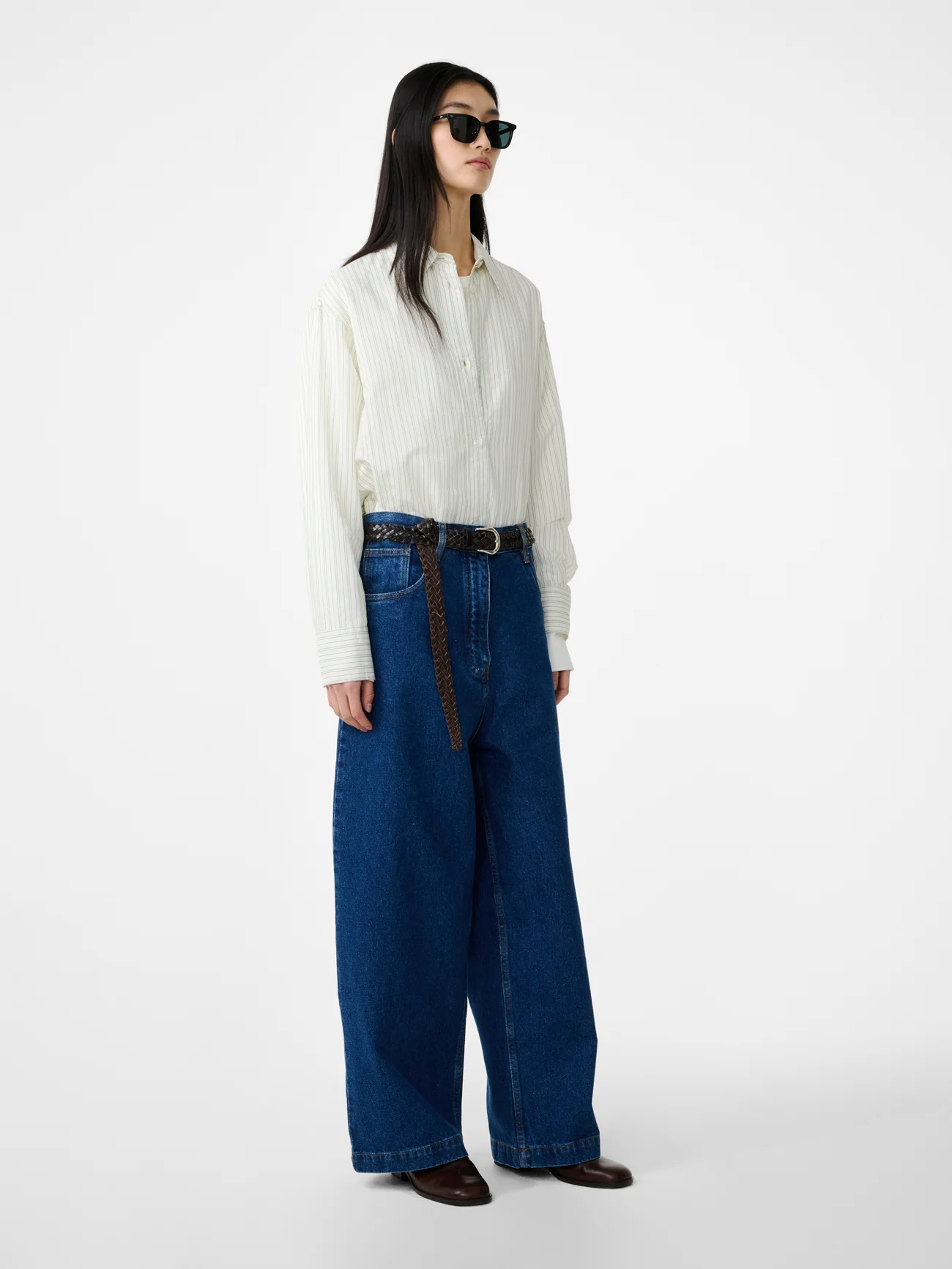 Neive Wide Leg Denim Pant in Indigo Wash - Image 3