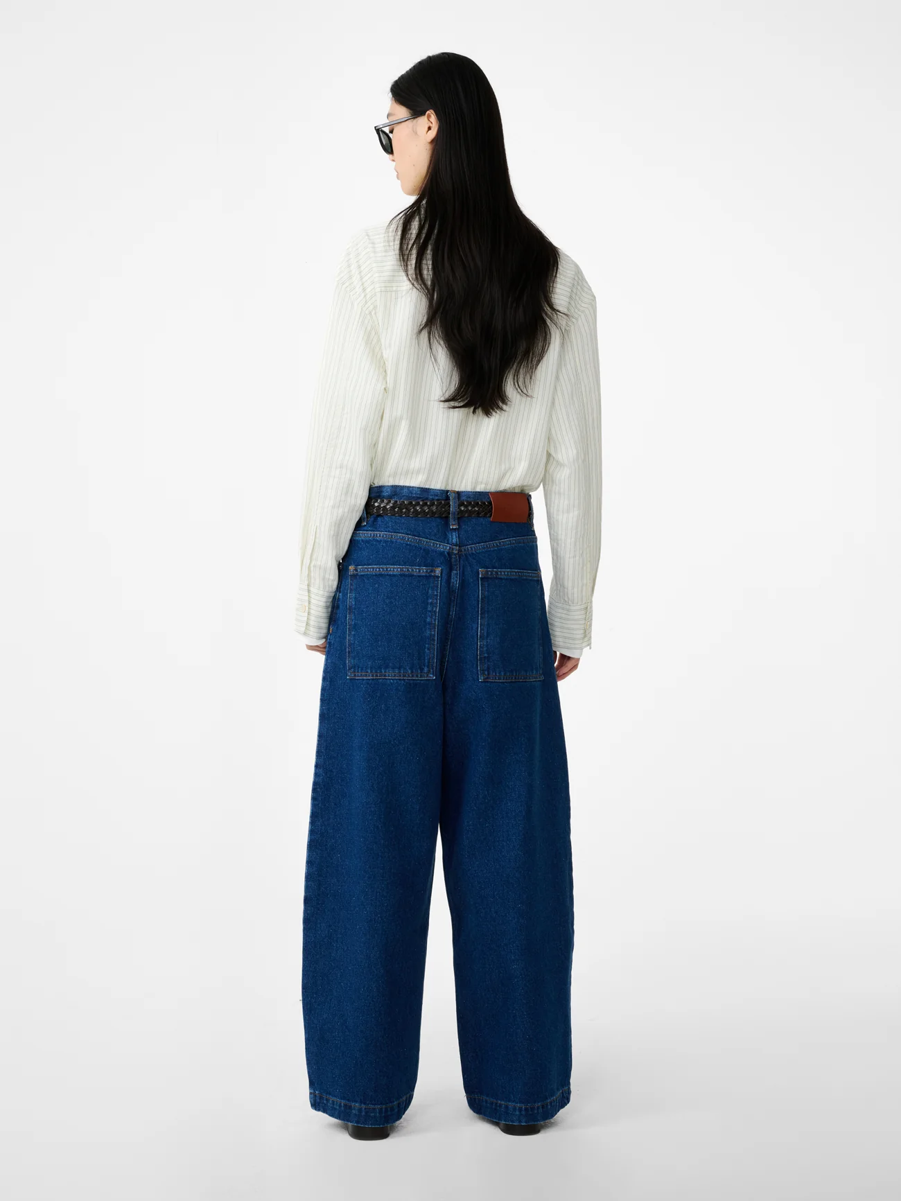 Neive Wide Leg Denim Pant in Indigo Wash - Image 4