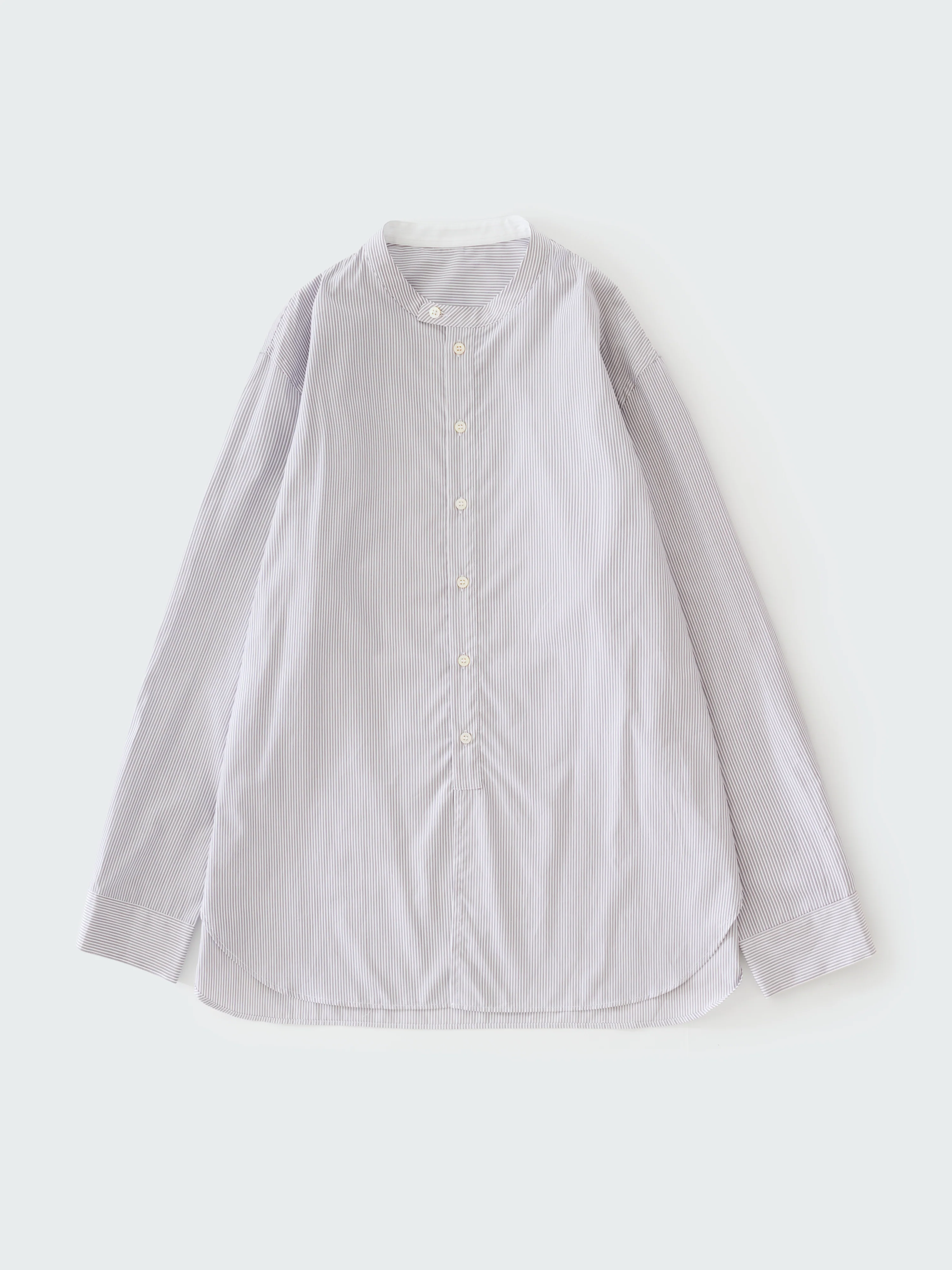 Nick Shirt in Grey / Red Stripe - Image 6