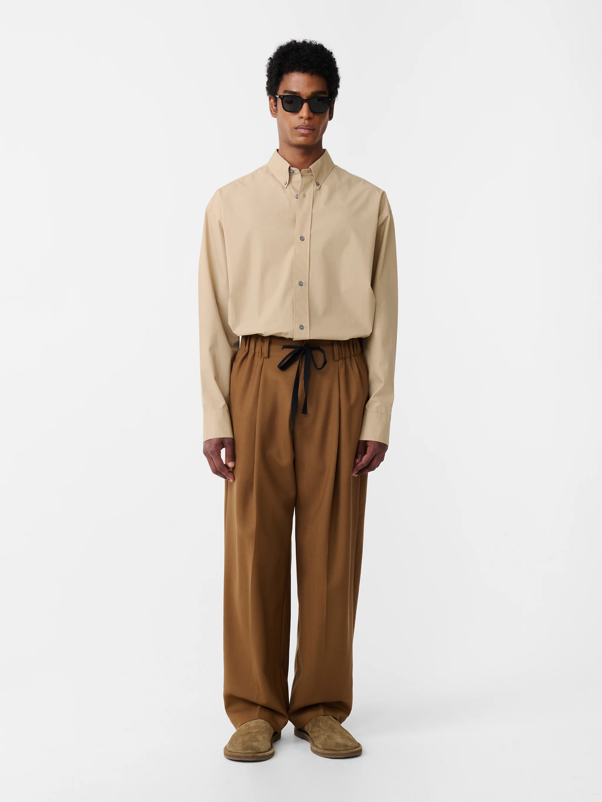 Noam Heritage Wool Pant in Tobacco - Image 3