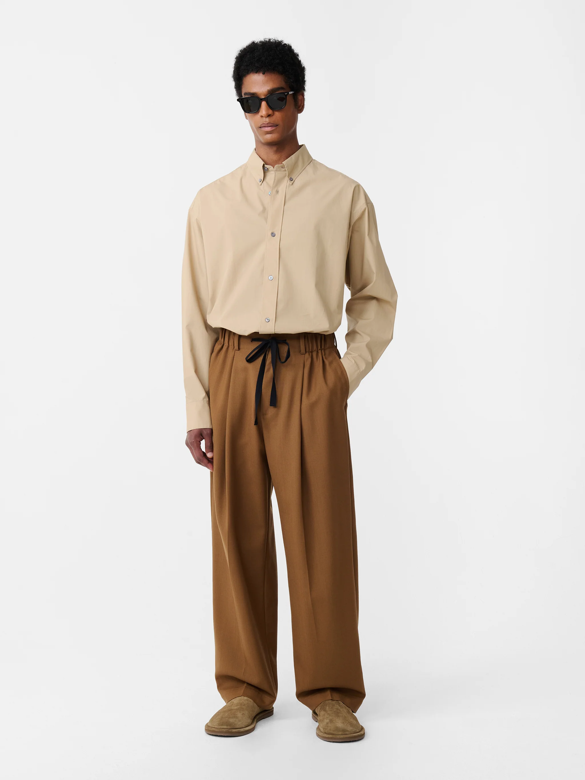 Noam Heritage Wool Pant in Tobacco - Image 4