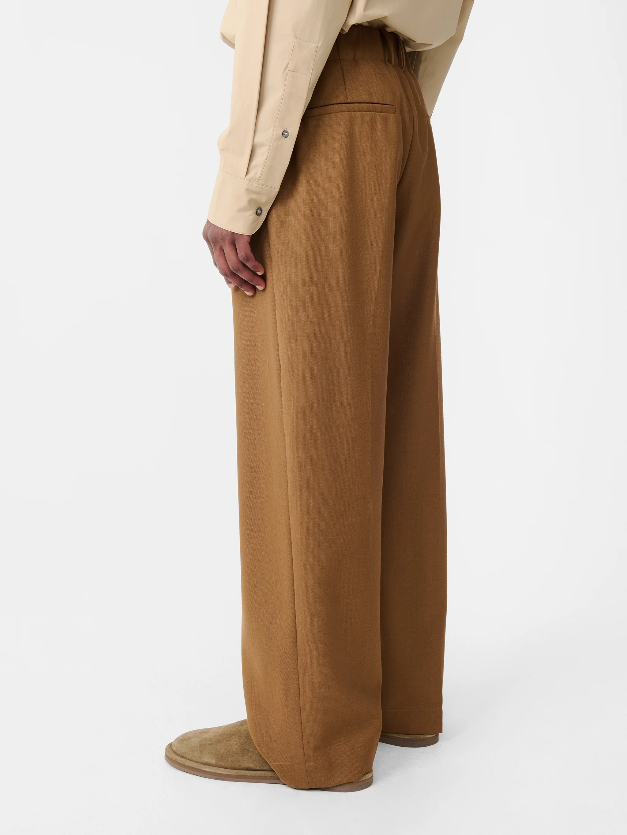 Noam Heritage Wool Pant in Tobacco - Image 6