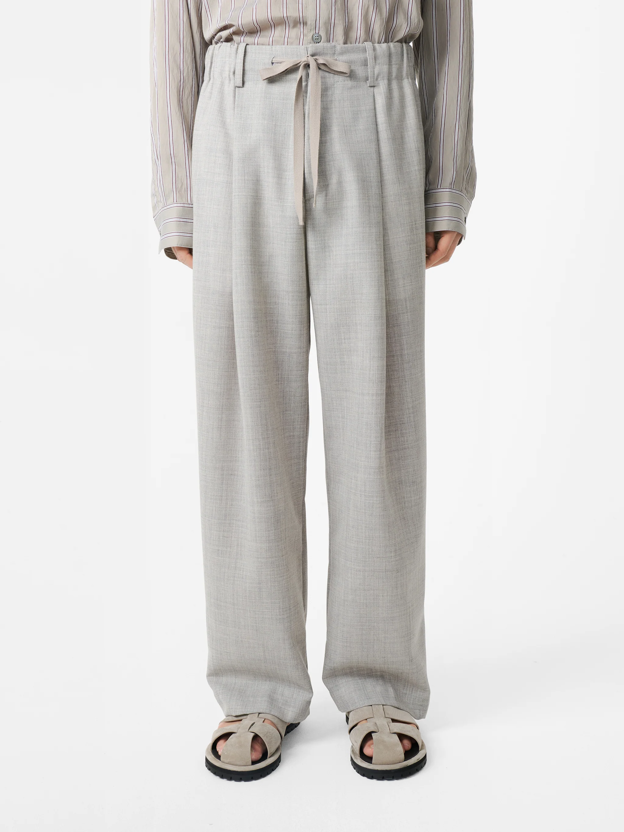 Noam Tropical Wool Pant in Ice Melange - Image 7