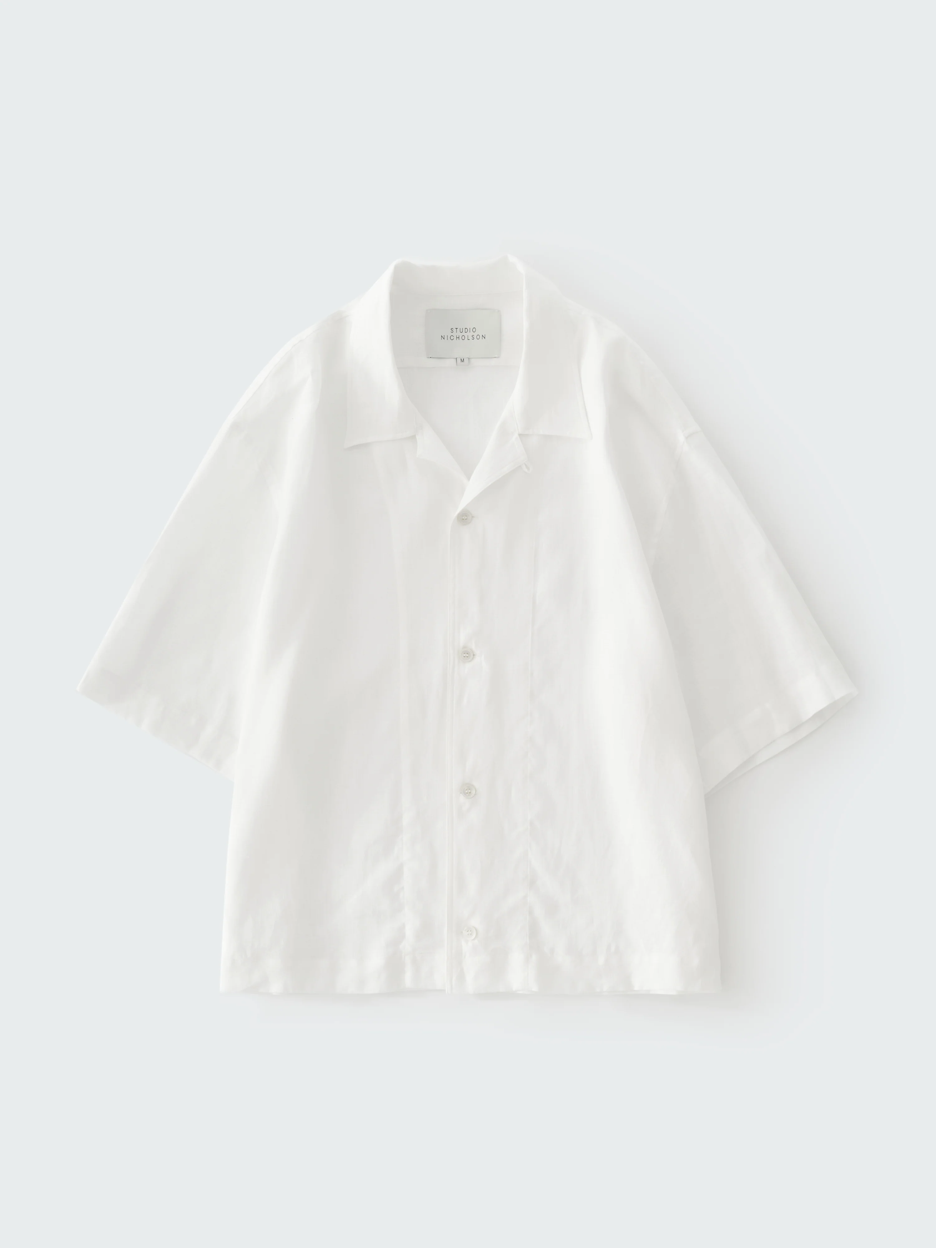 Oryn Short Sleeve Linen Shirt in Milk - Image 7