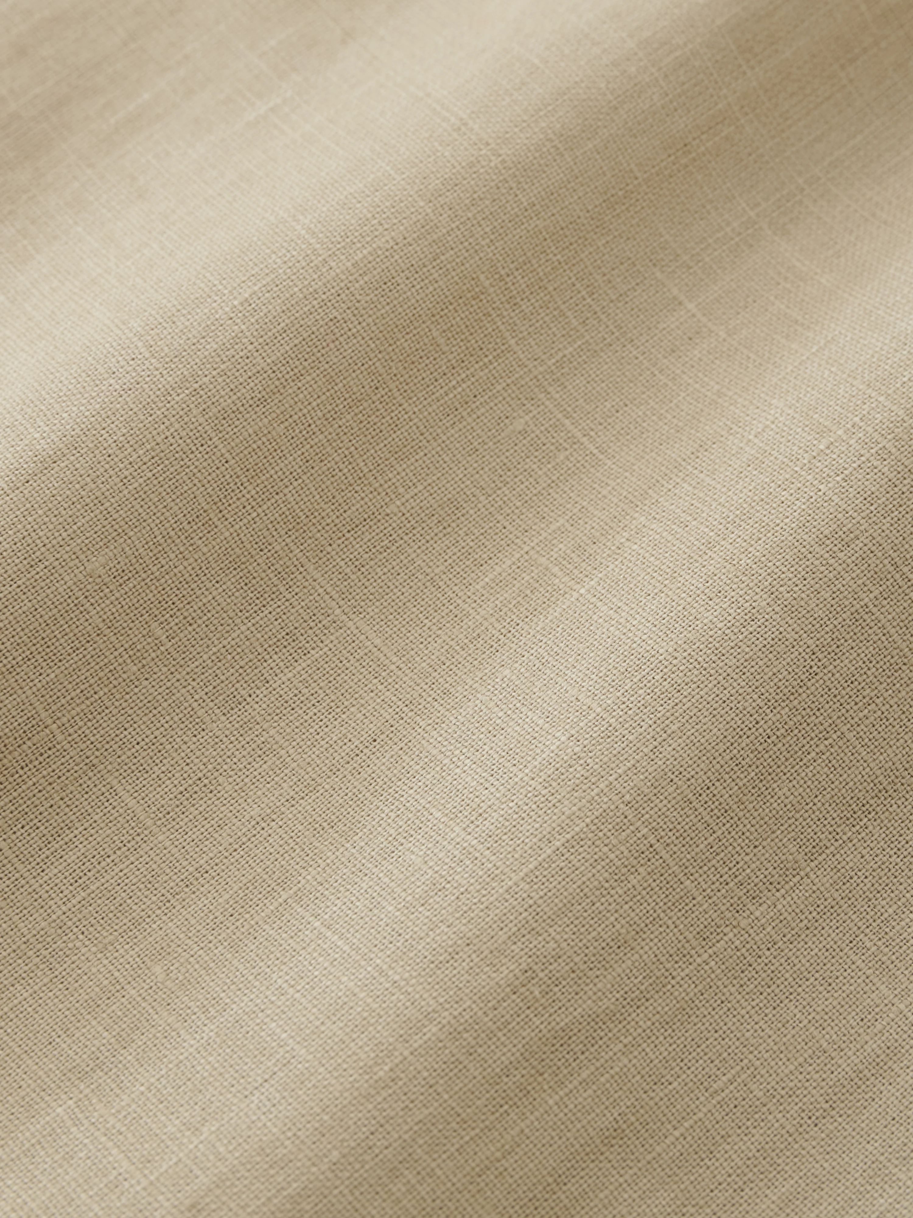 Oryn Short Sleeve Linen Shirt in Sand - Image 10