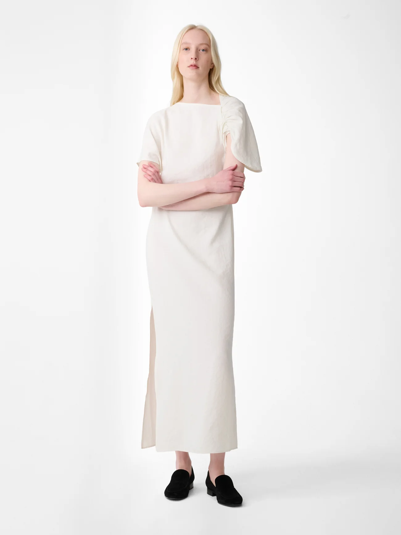 Palaestra Dress in Dove - Image 3