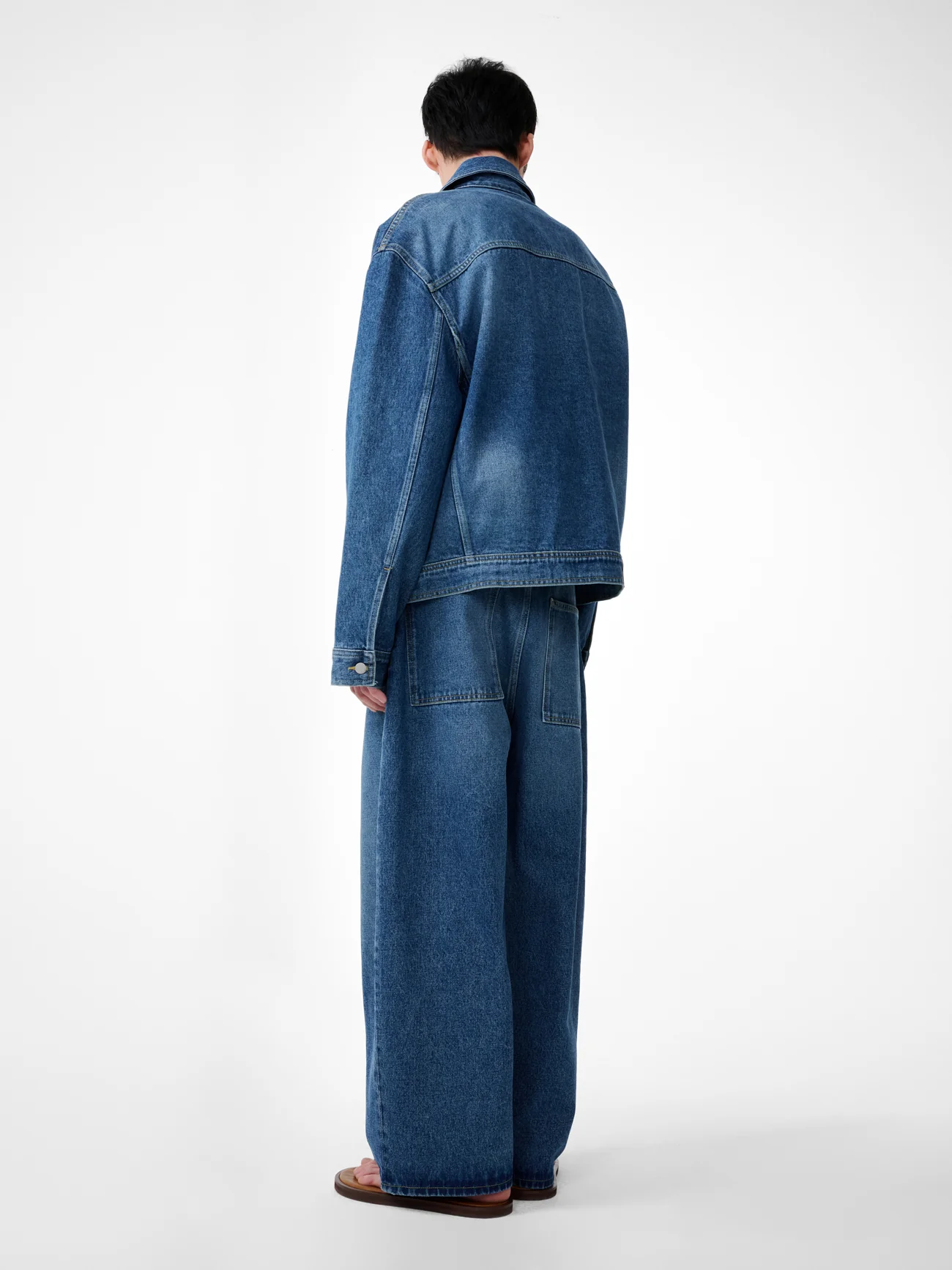 Paolo Denim Pant in Worn Wash Indigo - Image 4