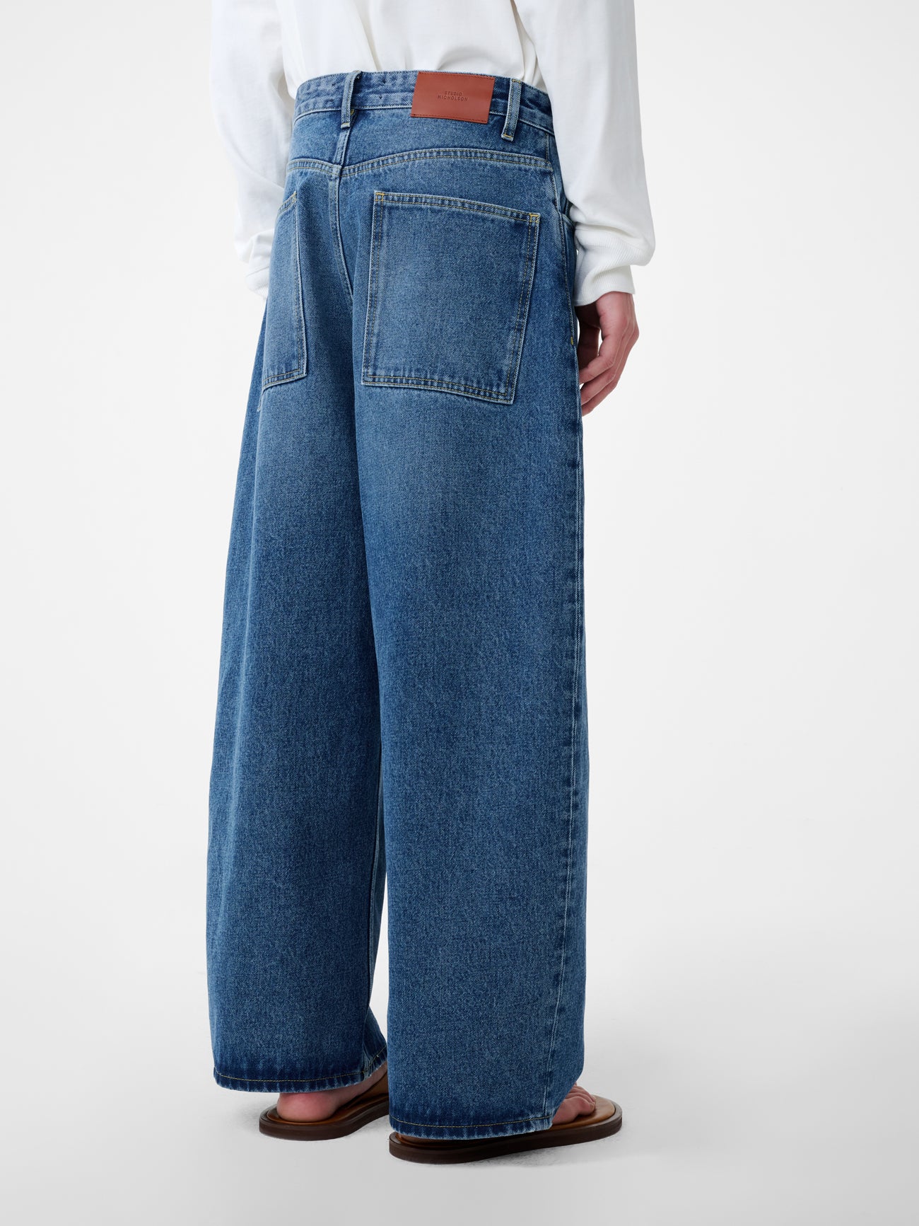 Paolo Denim Pant in Worn Wash Indigo - Image 6