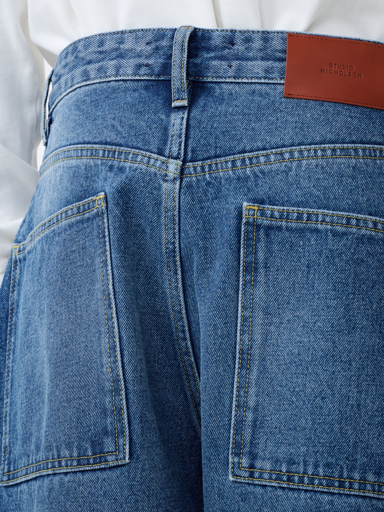 Paolo Denim Pant in Worn Wash Indigo - Image 7