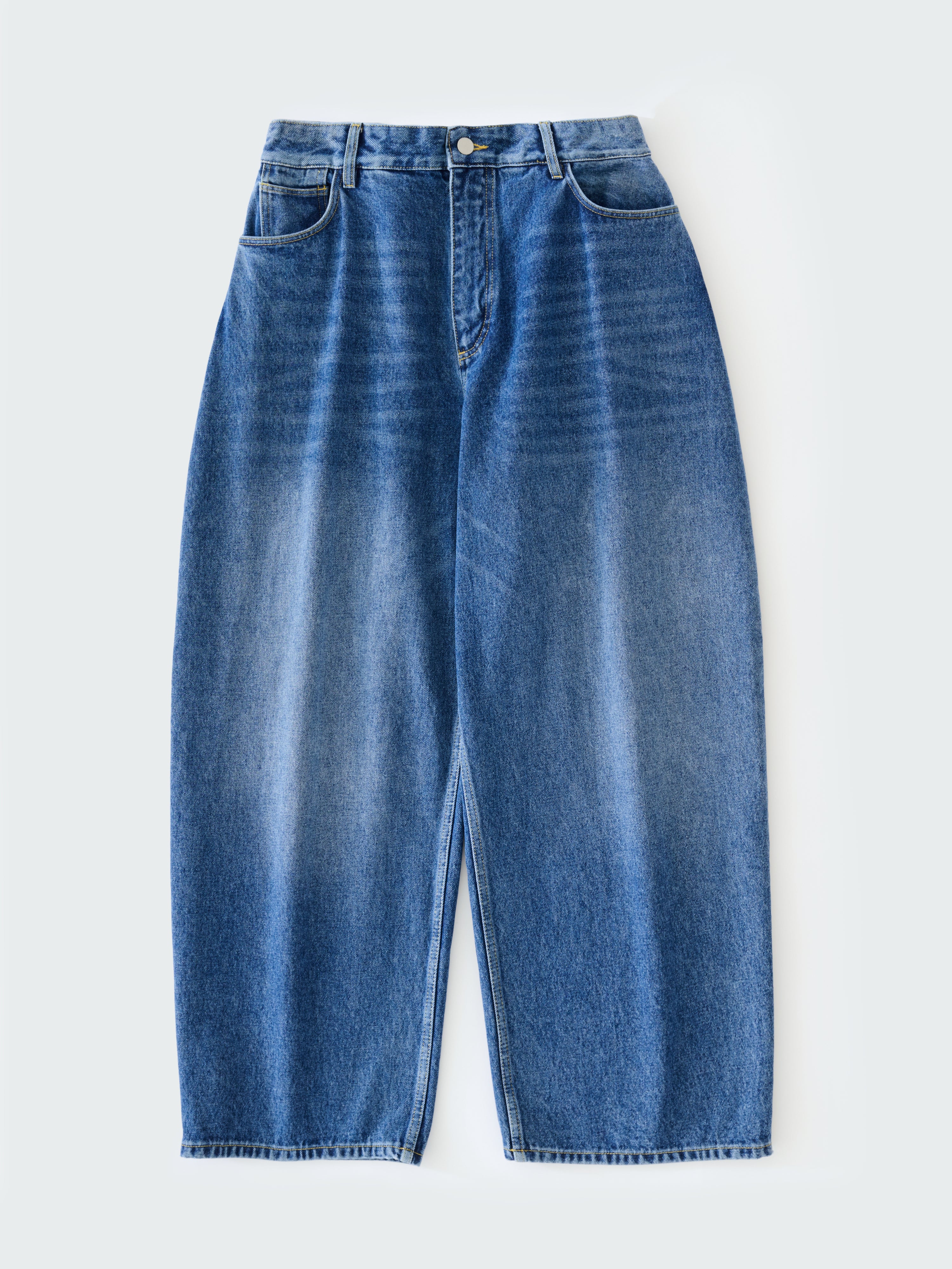 Paolo Denim Pant in Worn Wash Indigo - Image 8