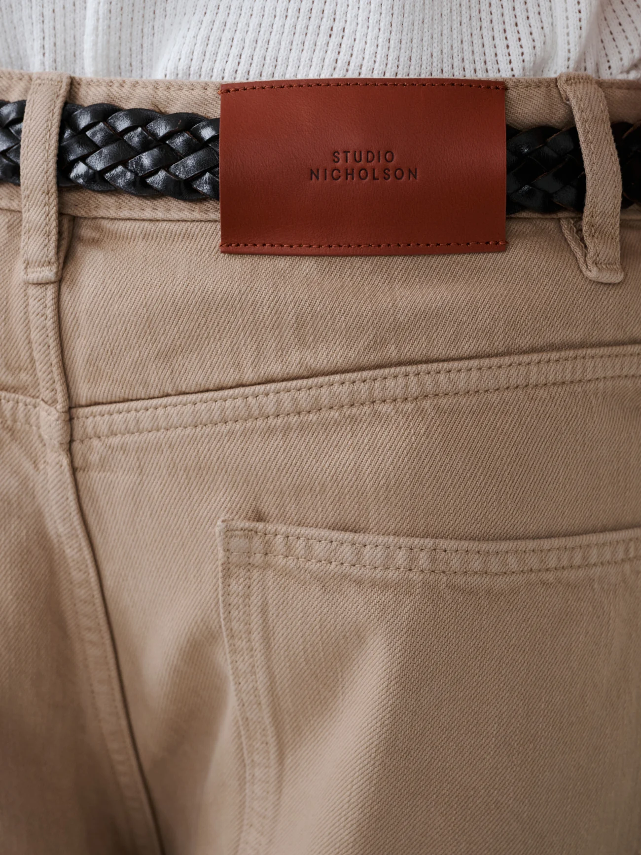 Paolo Denim Wide Leg Pant in Parcel - Image 6