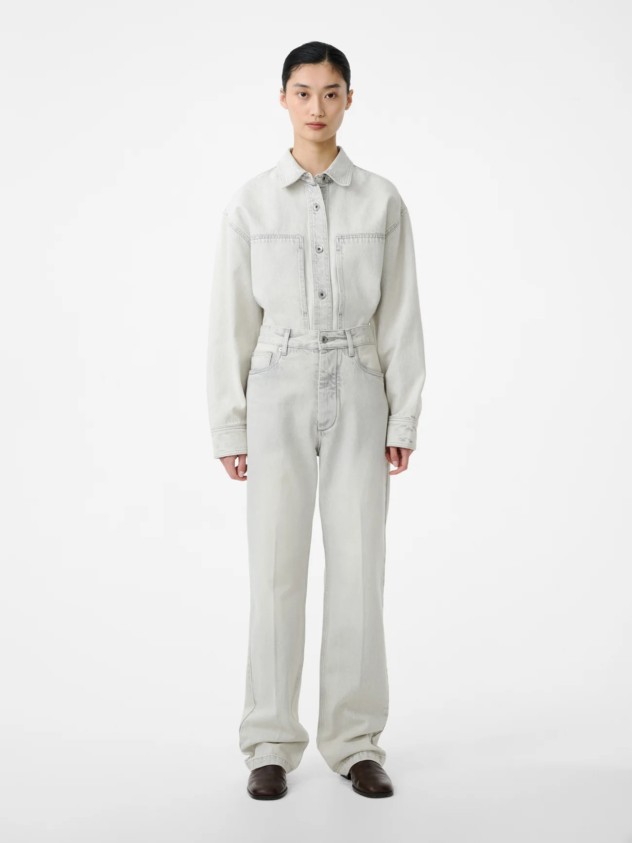 Paso Denim Shirt in Pumice - Image 2
