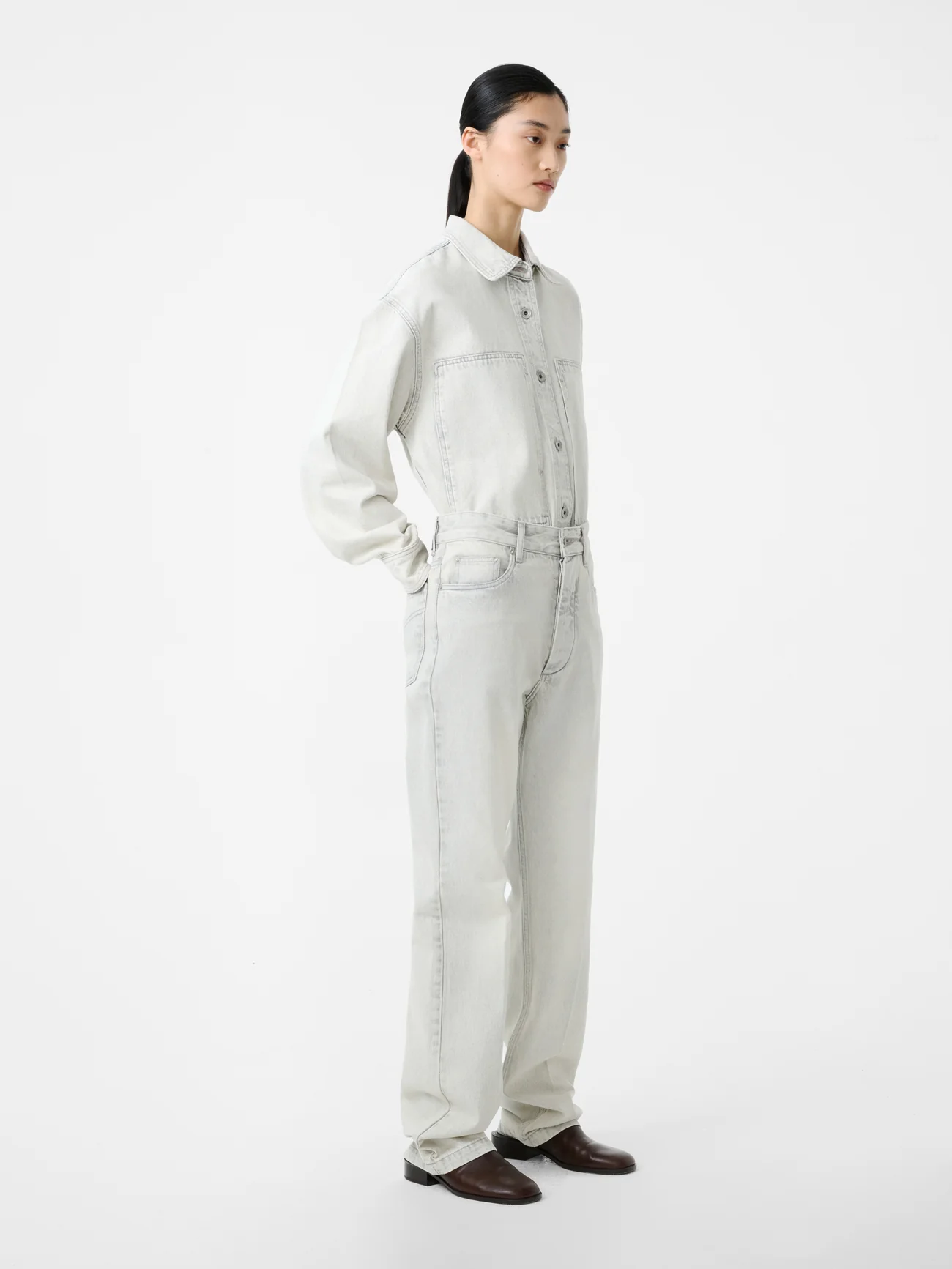 Paso Denim Shirt in Pumice - Image 3