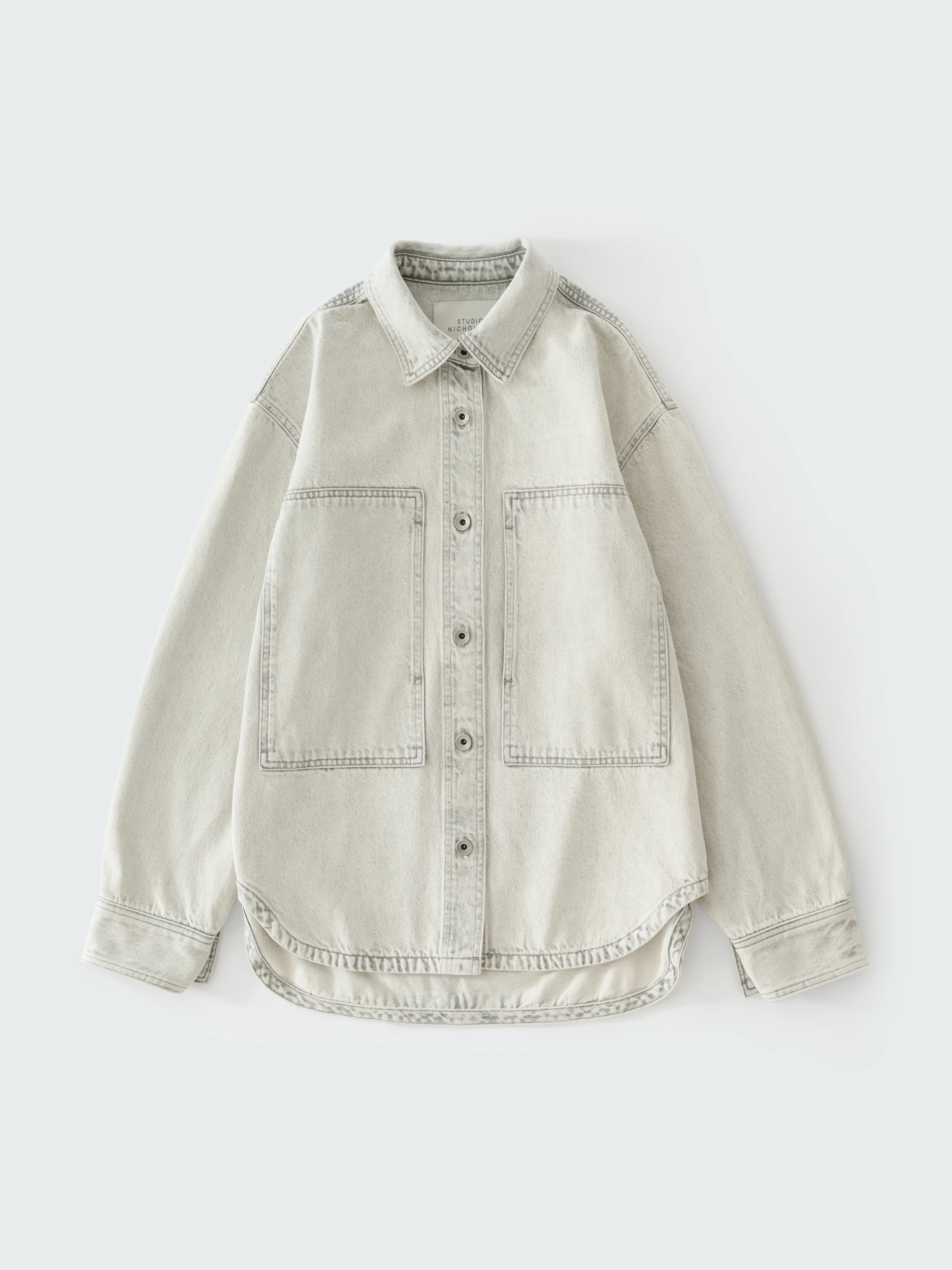 Paso Denim Shirt in Pumice - Image 7