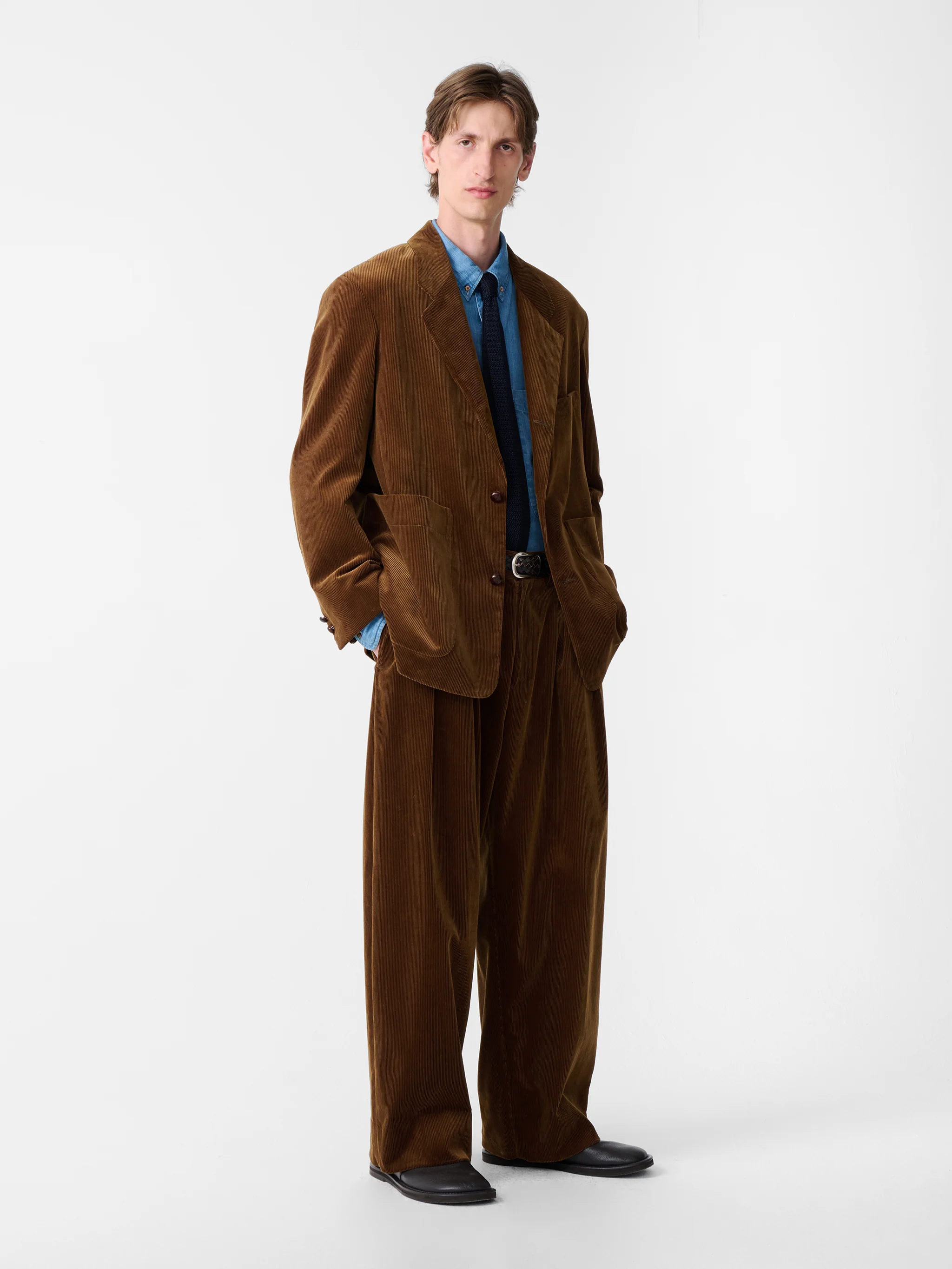 SN X BEAMS Plus Paul Corduroy Jacket in Toffee - Image 3