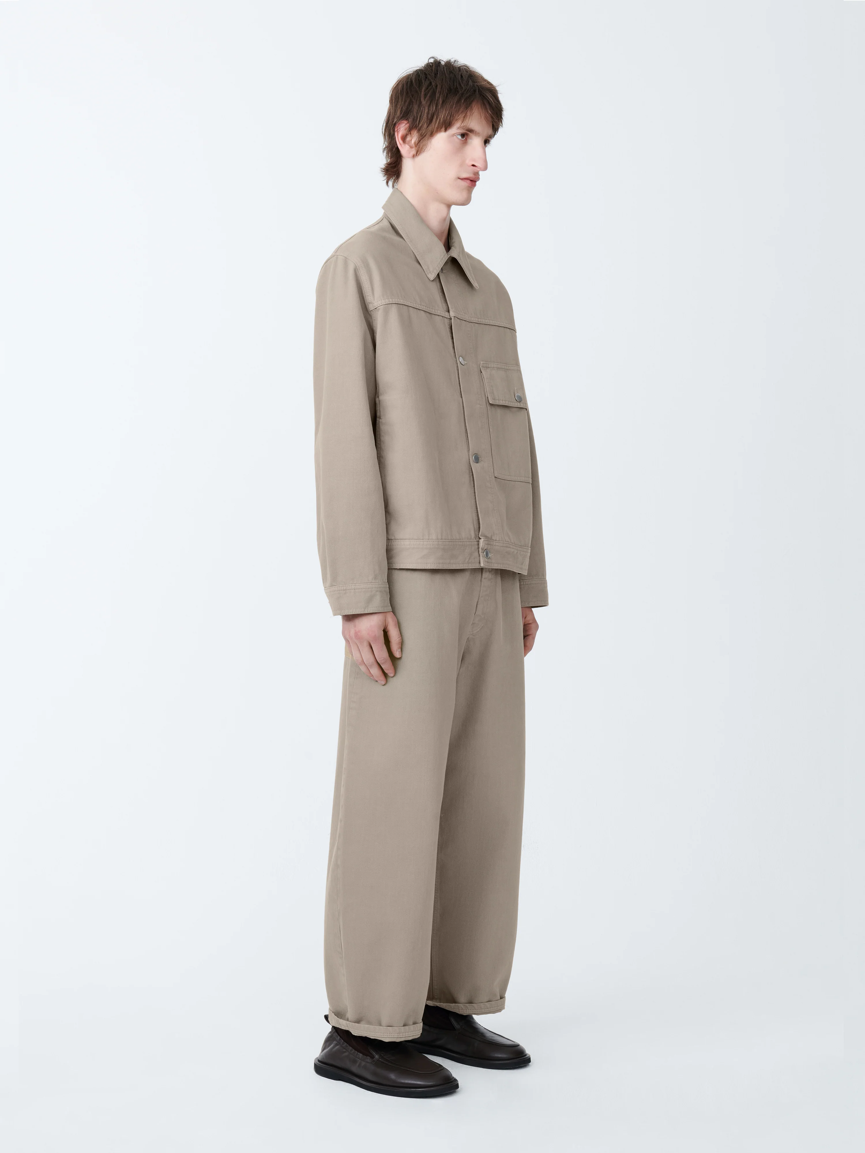 Petar Denim Jacket in Fawn - Image 3