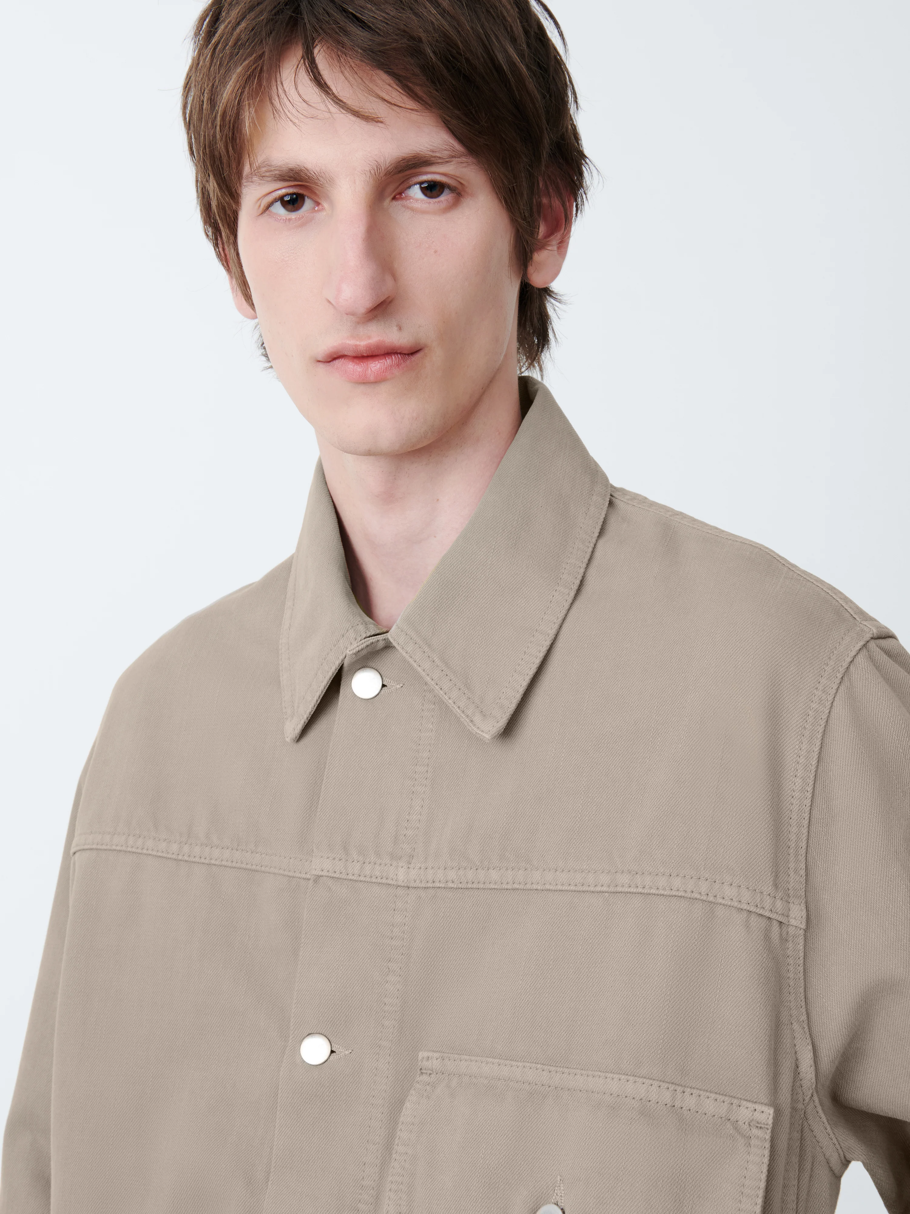 Petar Denim Jacket in Fawn - Image 4