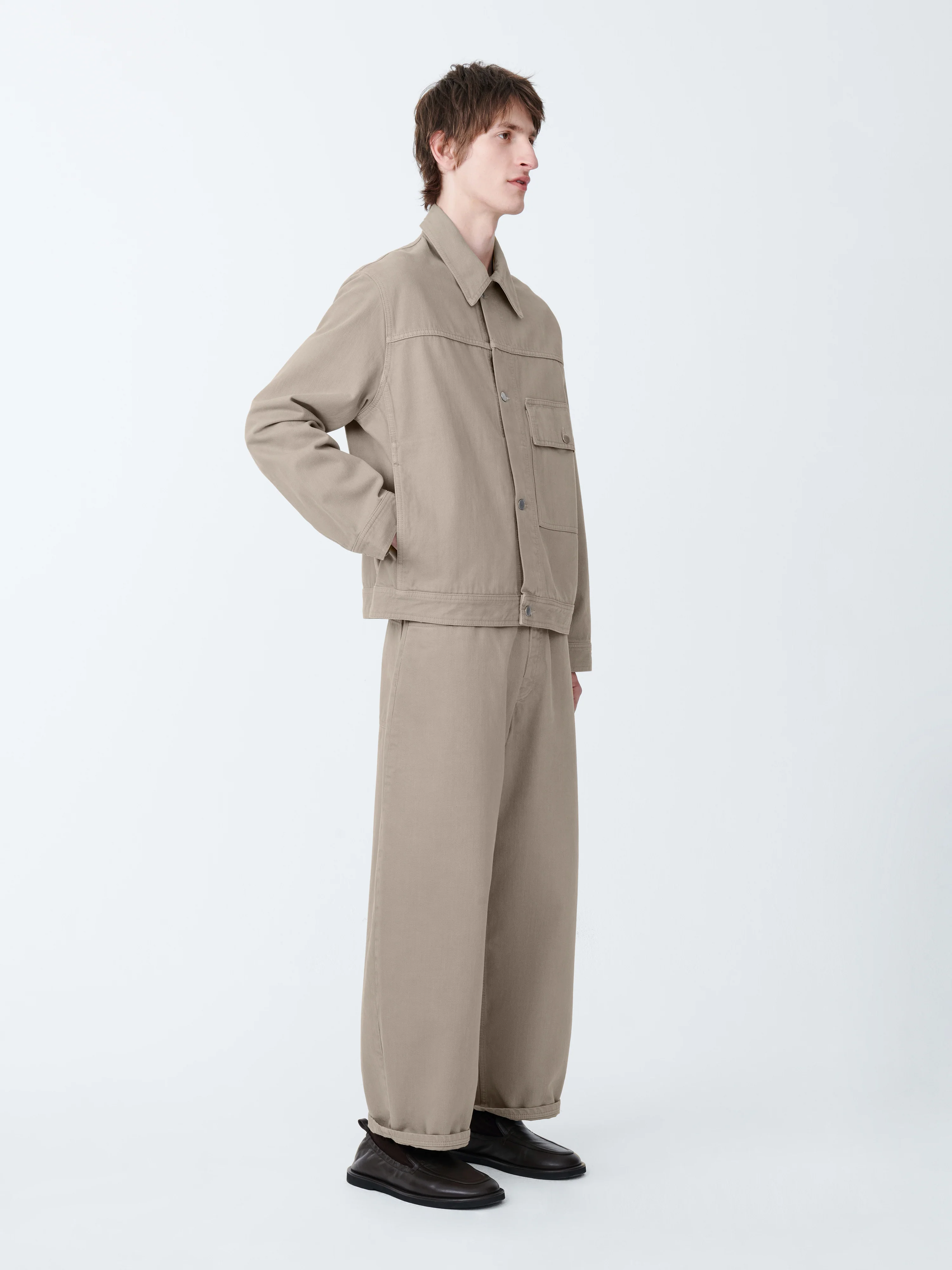 Petar Denim Jacket in Fawn - Image 5