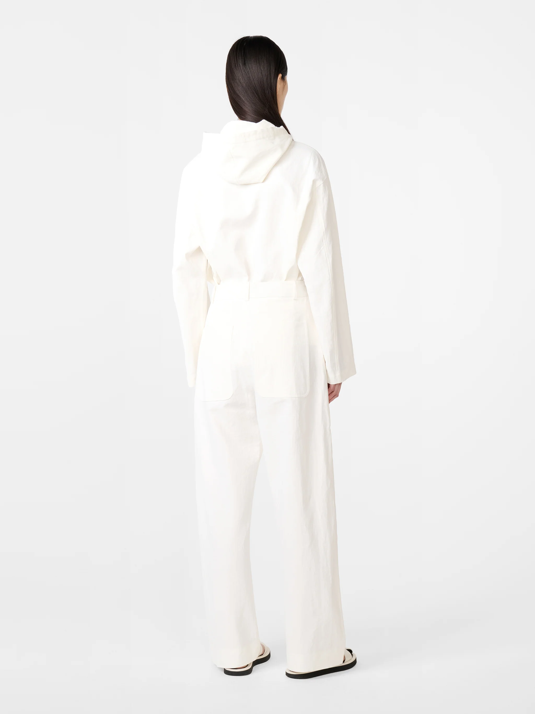 Pravin Linen Pant in Milk - Image 3