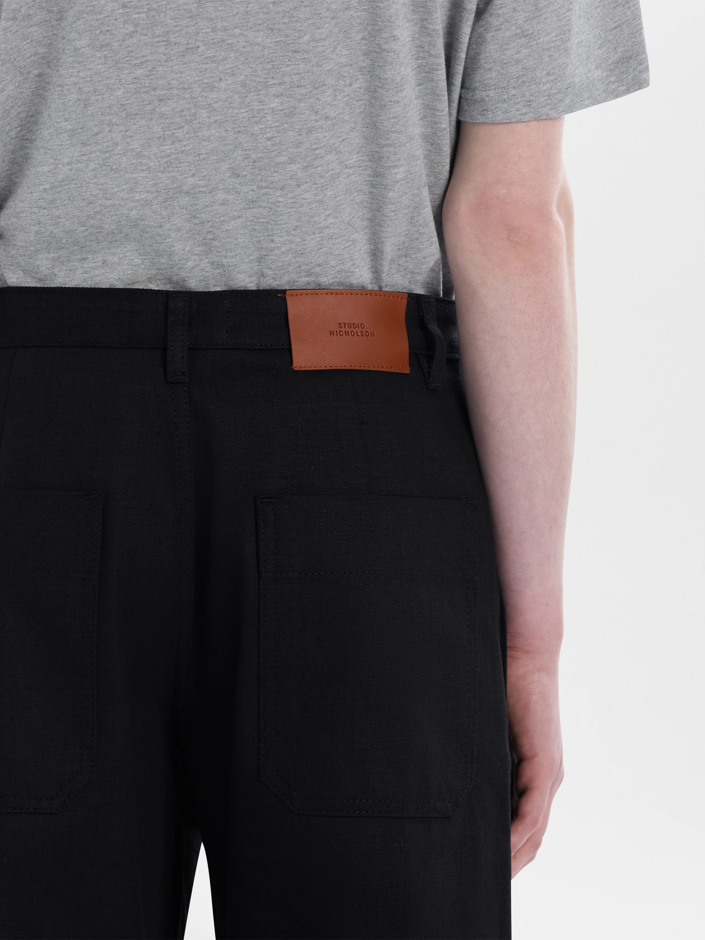 Pyad Selvedge Denim Pant in Black - Image 6