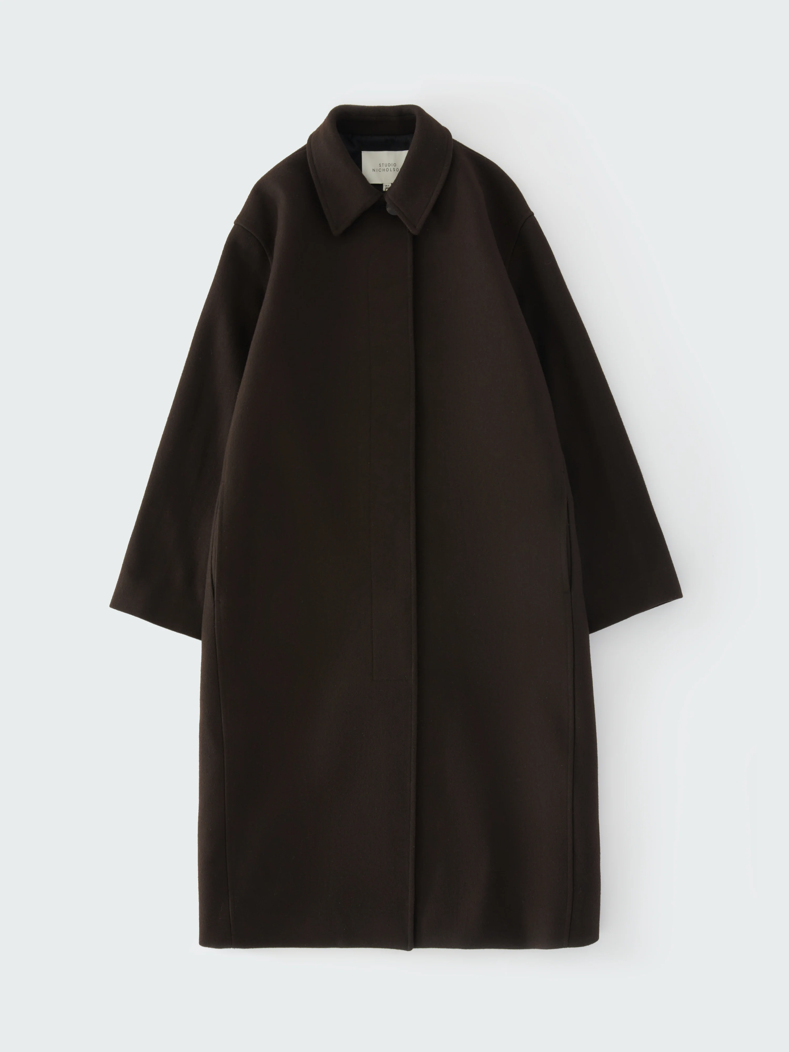 Ria Wool Coat in Espresso - Image 7