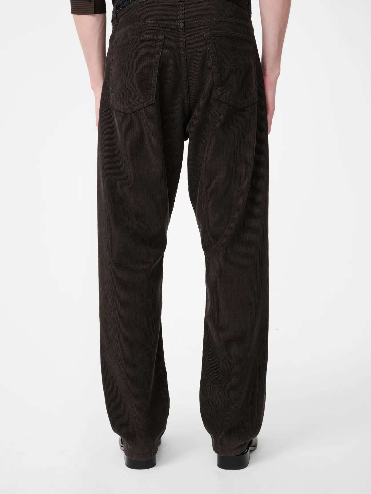 Riso Corduroy Straight Leg Pant in Coffee - Image 8