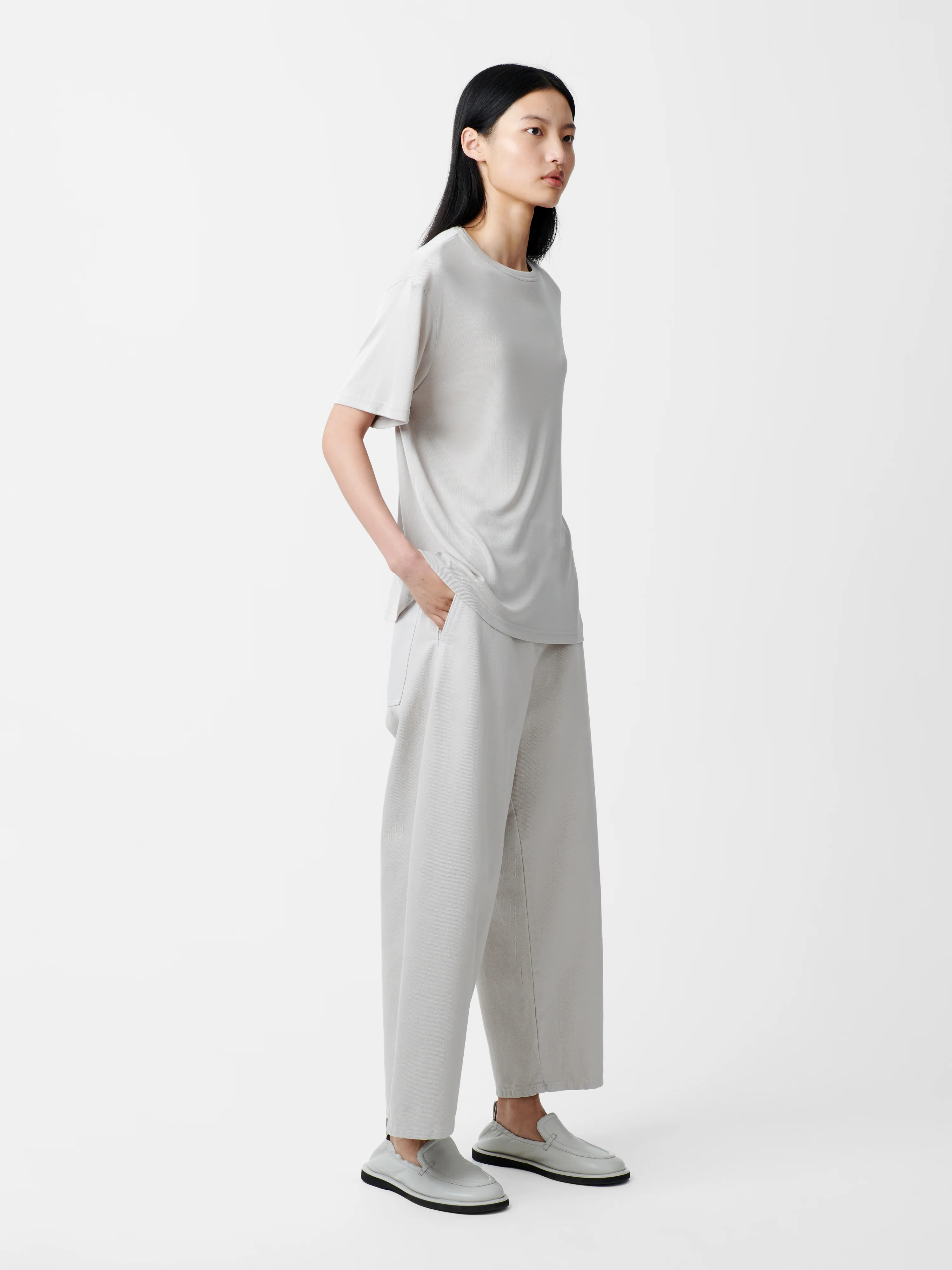 Rond T-shirt in Bone Grey - Image 3