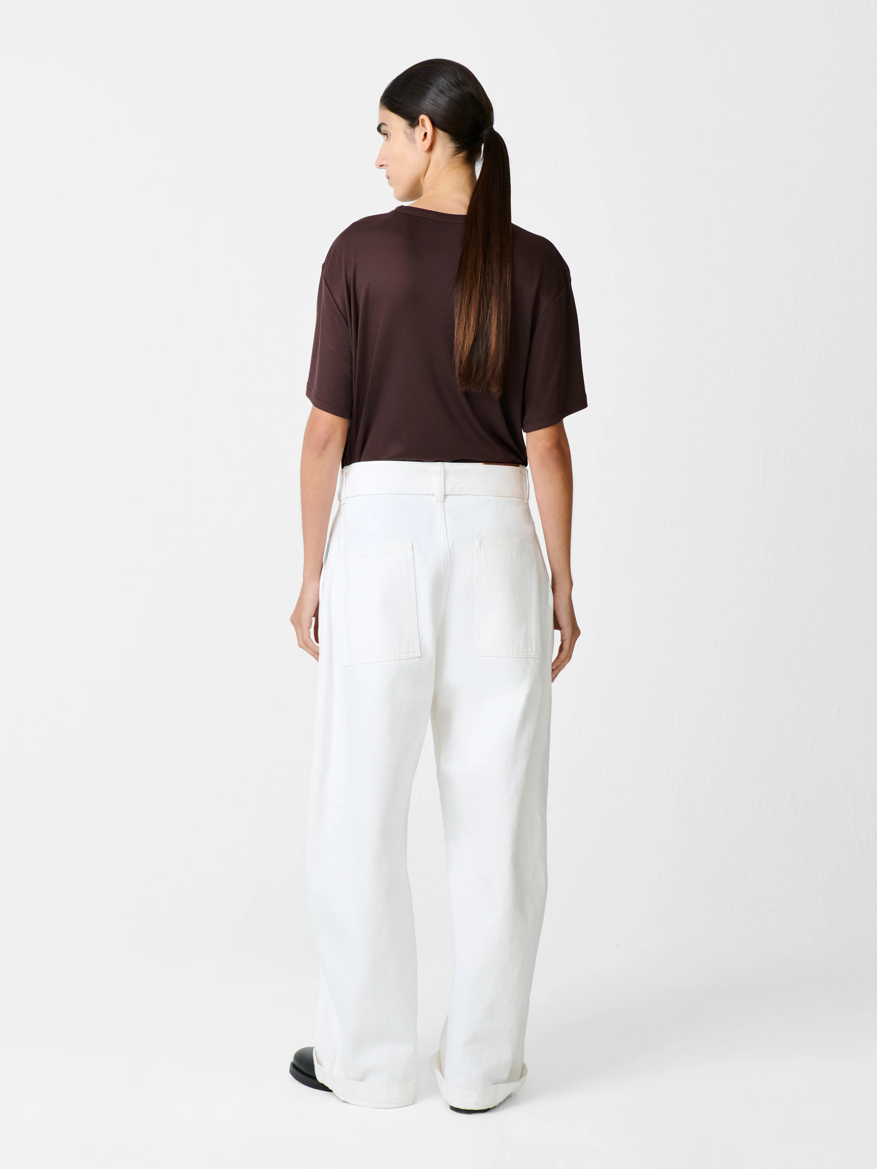 Rond T-shirt in Chocolate Brown - Image 4