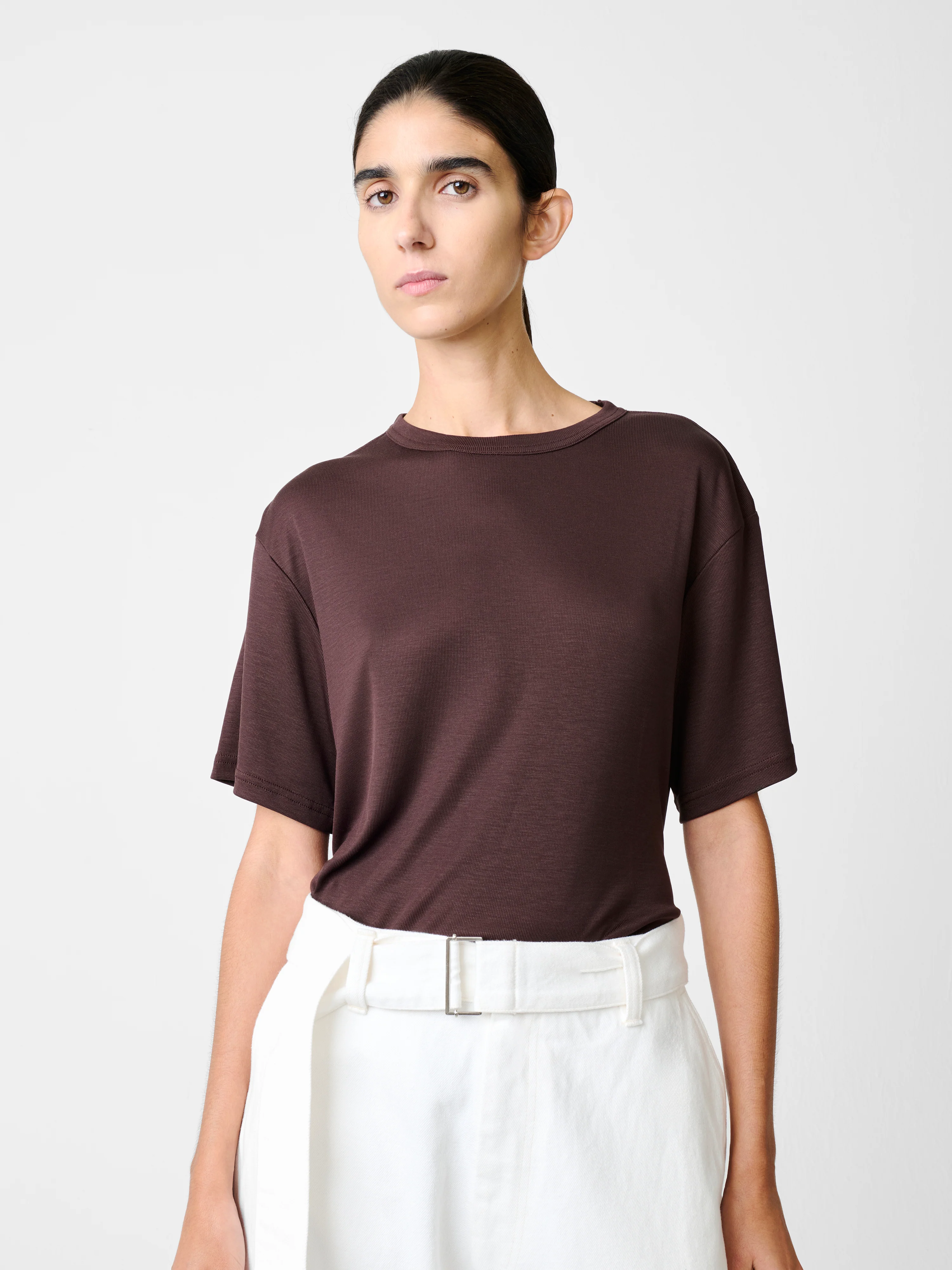 Rond T-shirt in Chocolate Brown - Image 5