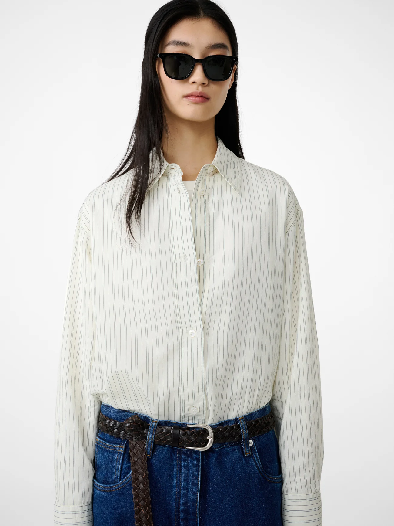 Rouen Shirt in Parchment Stripe